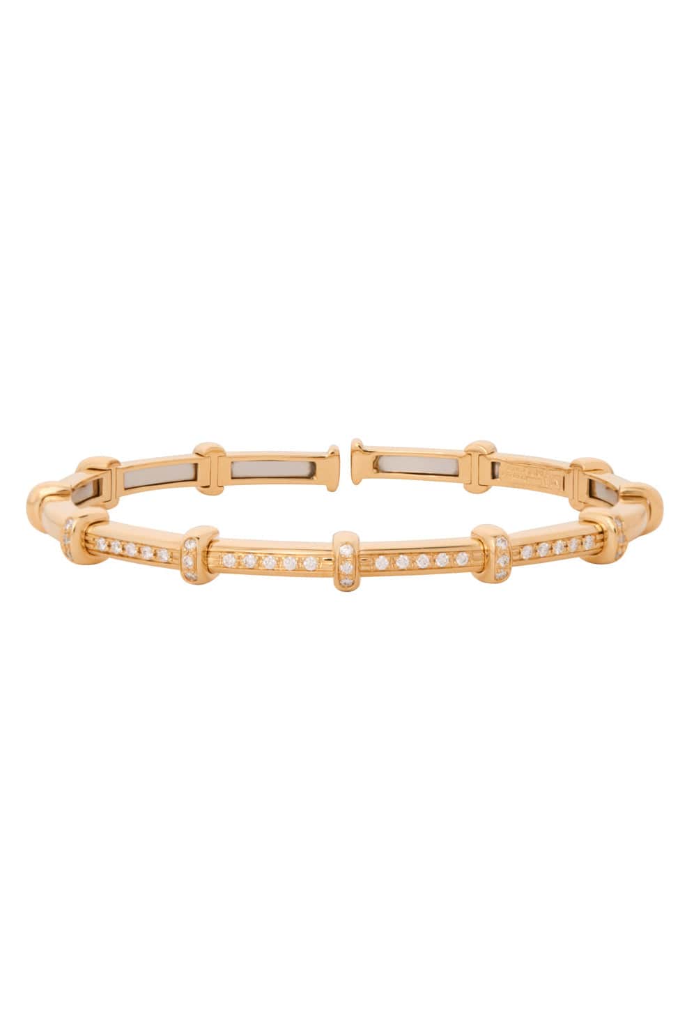 SIDNEY GARBER-Diamond Spring Bracelet - Yellow Gold-YELLOW GOLD