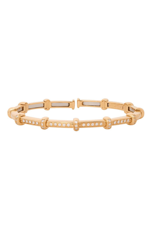 SIDNEY GARBER-Diamond Spring Bracelet-YELLOW GOLD