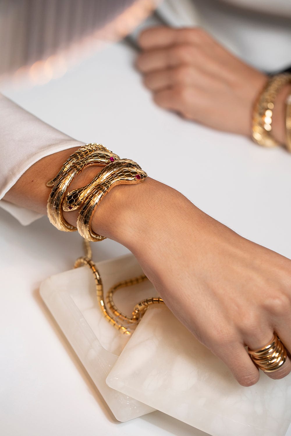 SIDNEY GARBER-Il Serpente Bracelet-YELLOW GOLD