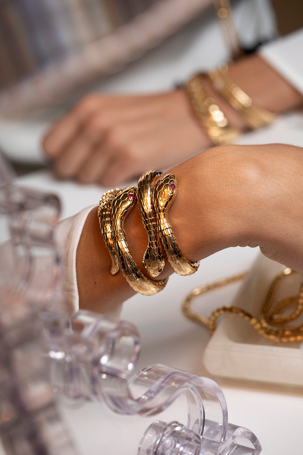 Il Serpente Wrap Bracelet-YELLOW GOLD-JEWELRYFINE JEWELBRACELET O-SIDNEY GARBER