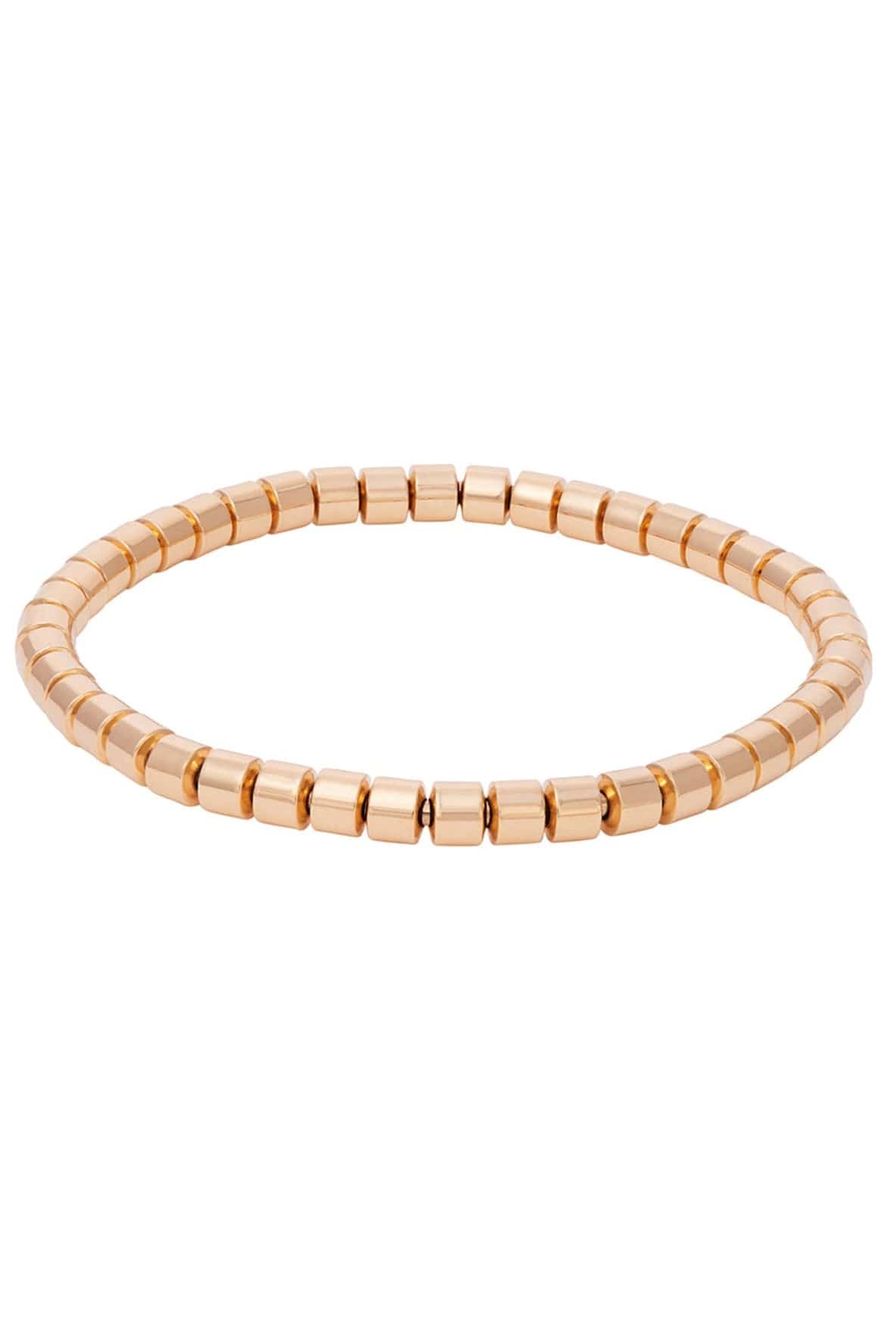 SIDNEY GARBER-Taren Flexible Tubular Bracelet-YELLOW GOLD