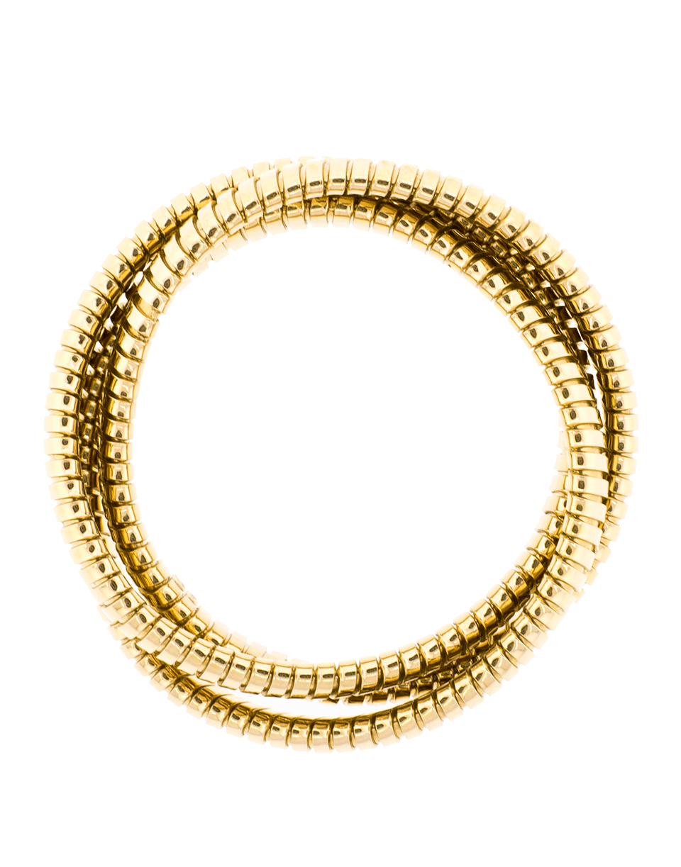 SIDNEY GARBER-Yellow Gold Three Rolling Band Bracelet-YELLOW GOLD