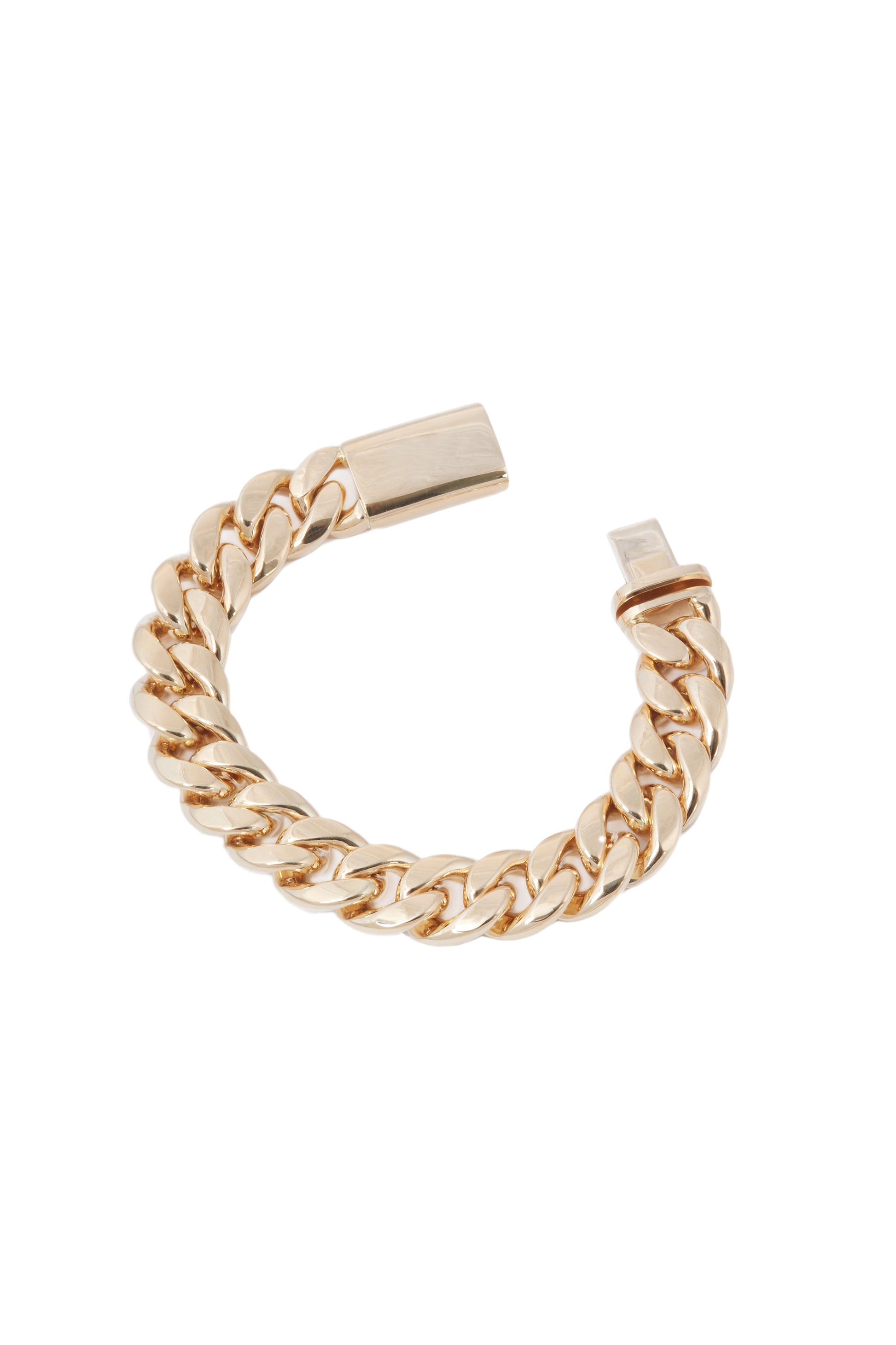 SIDNEY GARBER-Curb Chain Bracelet - 17cm - Yellow Gold-YELLOW GOLD