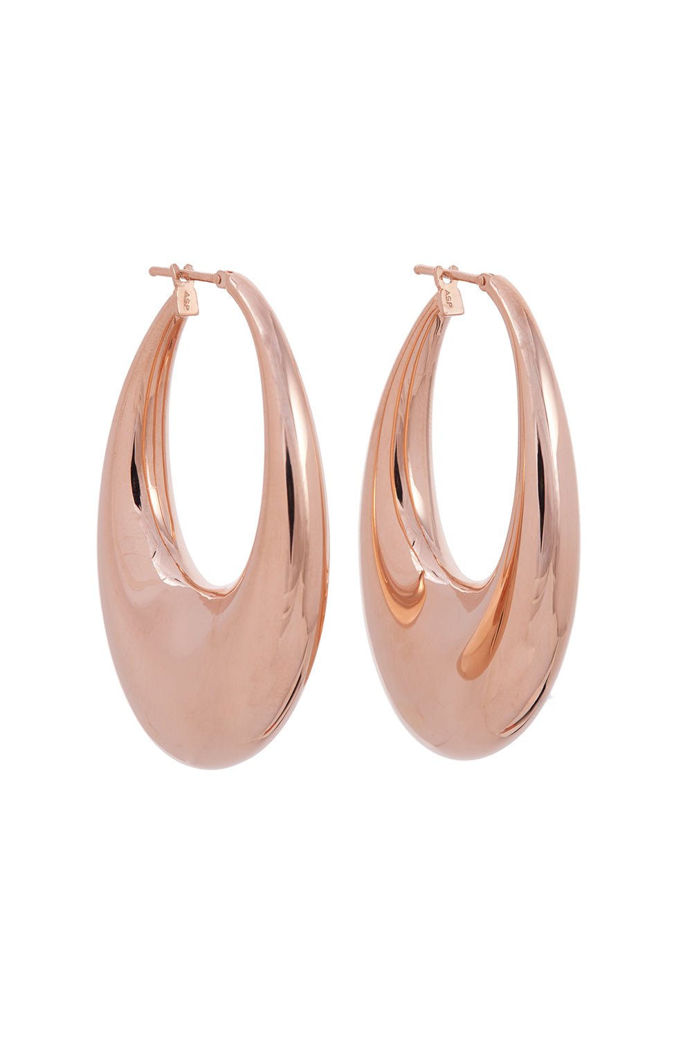 SIDNEY GARBER-Carine Puffy Hoop Earrings-ROSE GOLD