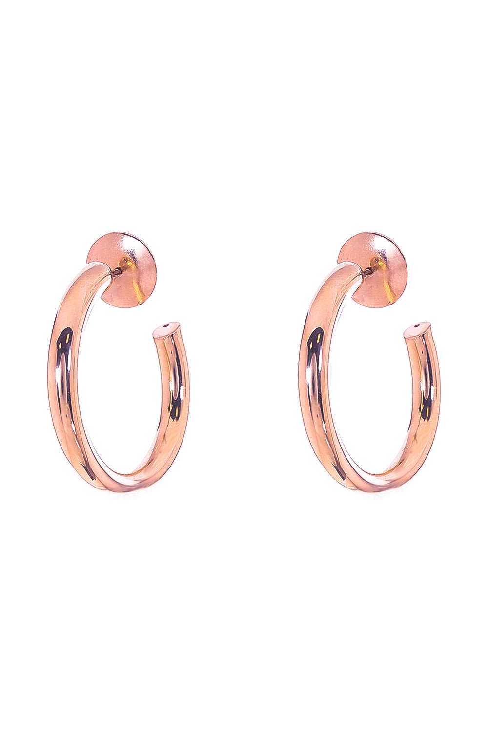 SIDNEY GARBER-Mallory Hoop Earrings - 2.9cm-ROSE GOLD