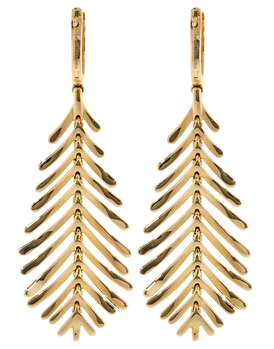 SIDNEY GARBER-Plume Diamond Spine Earrings-ROSE GOLD