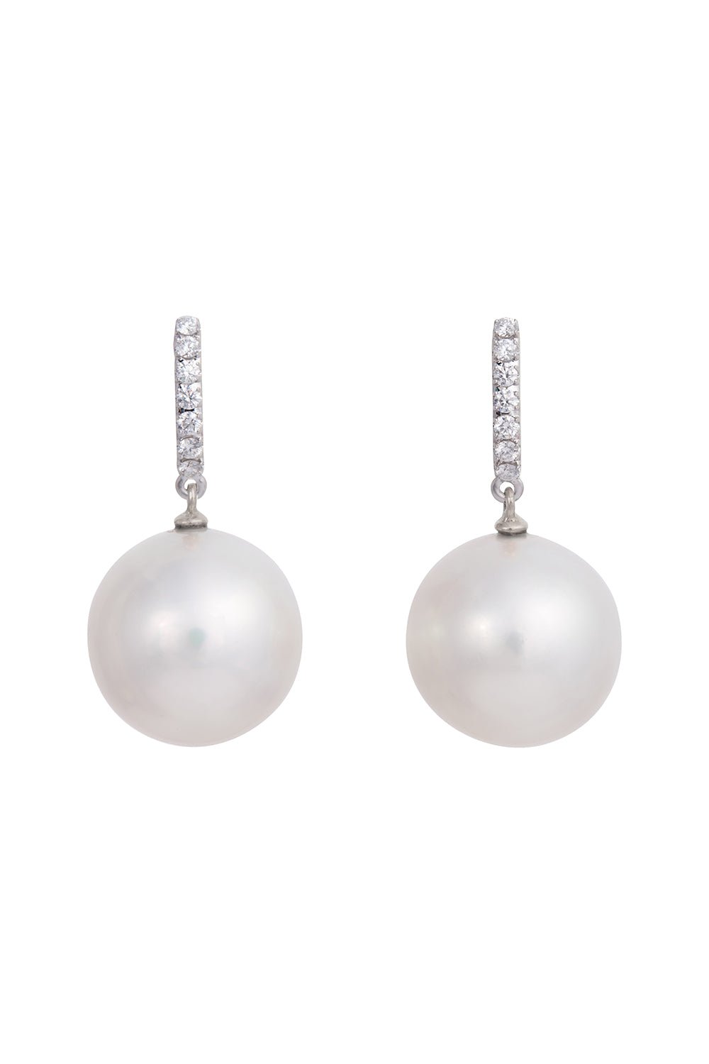 SIDNEY GARBER-On The Hook Earrings-WHITE GOLD