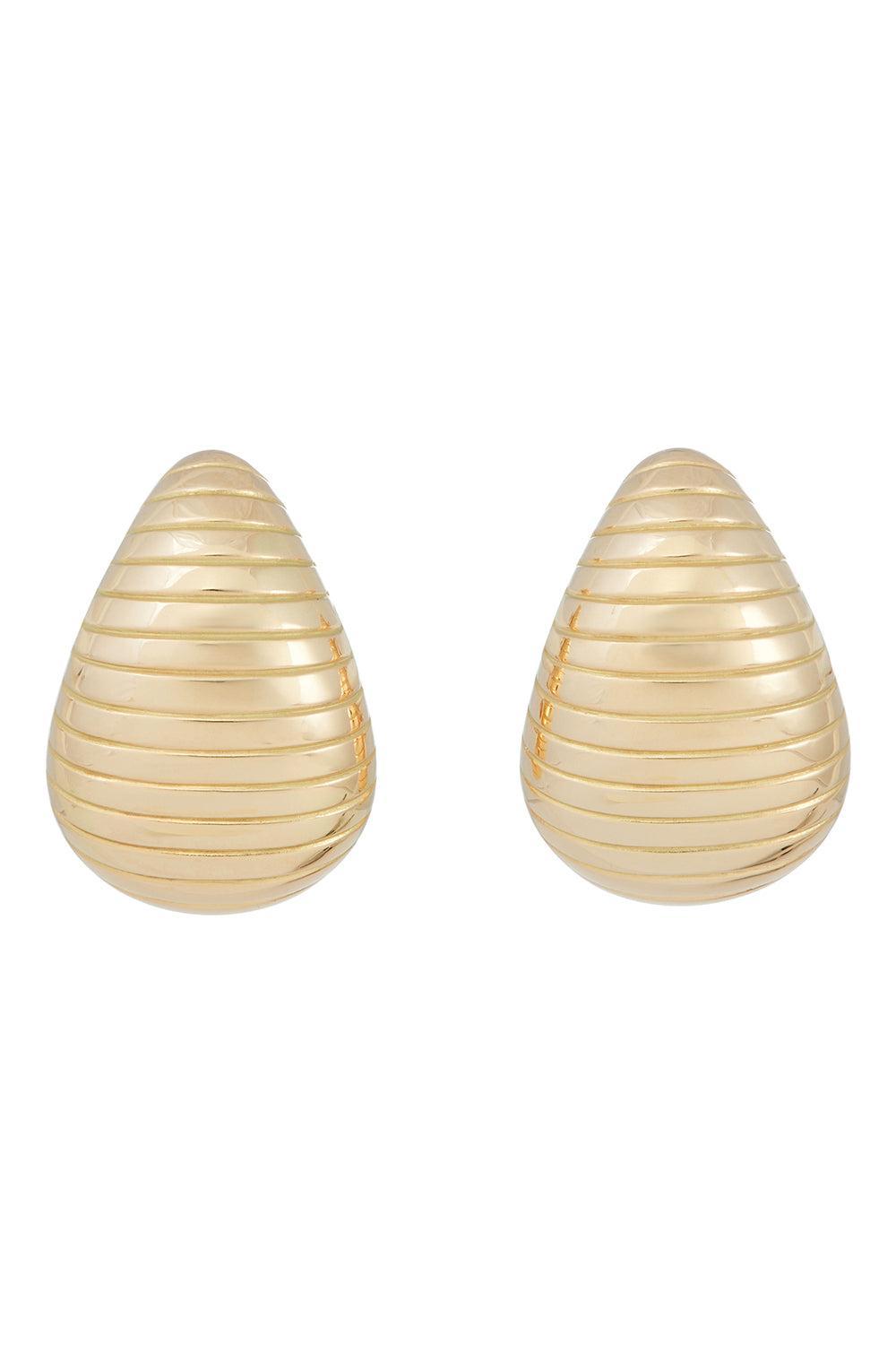Gooved Anjou Large Earrings