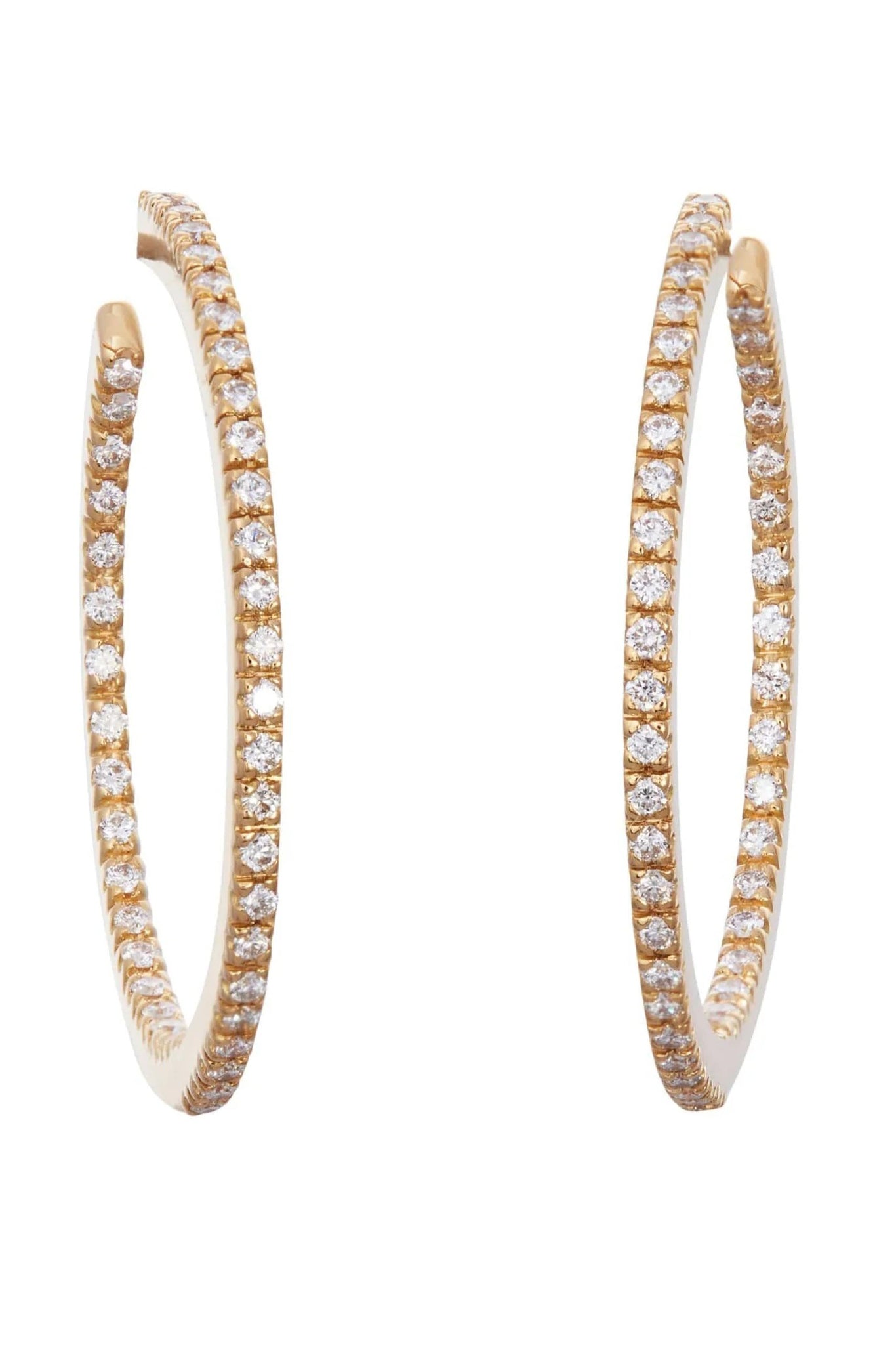 SIDNEY GARBER-Petite Perfect Hoops-YELLOW GOLD