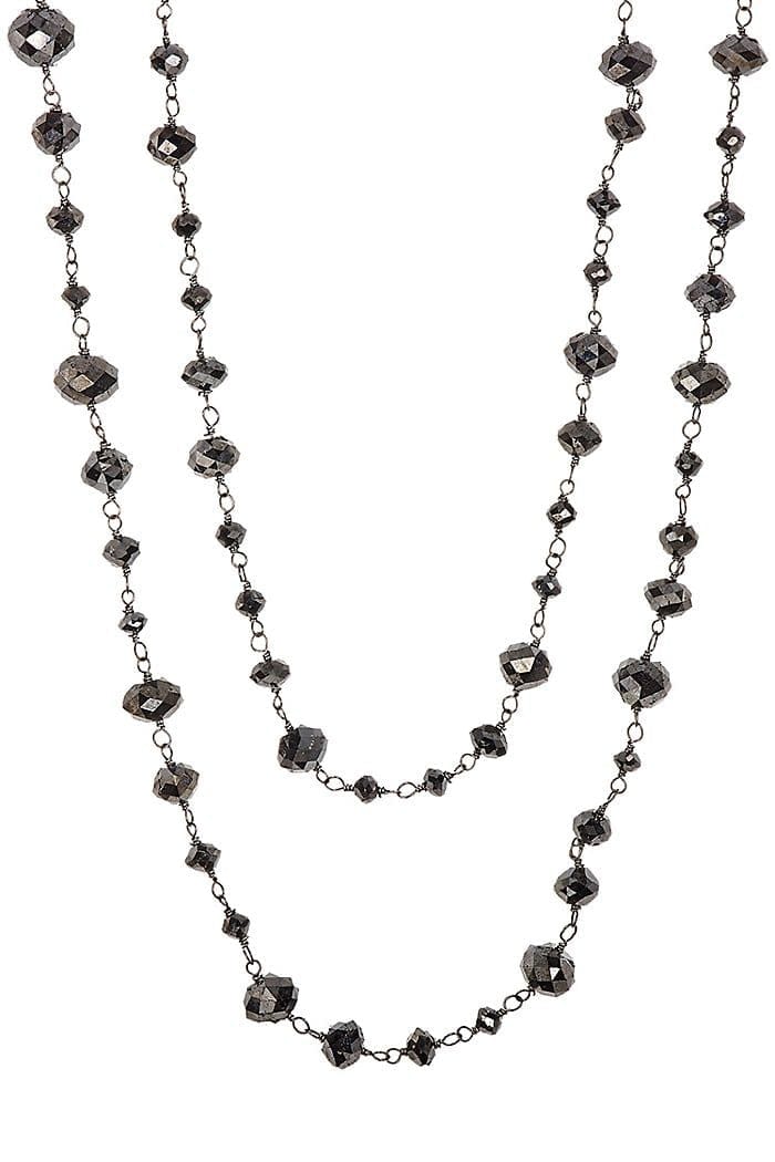 SIDNEY GARBER-Black on Black Necklace-BLACK GOLD