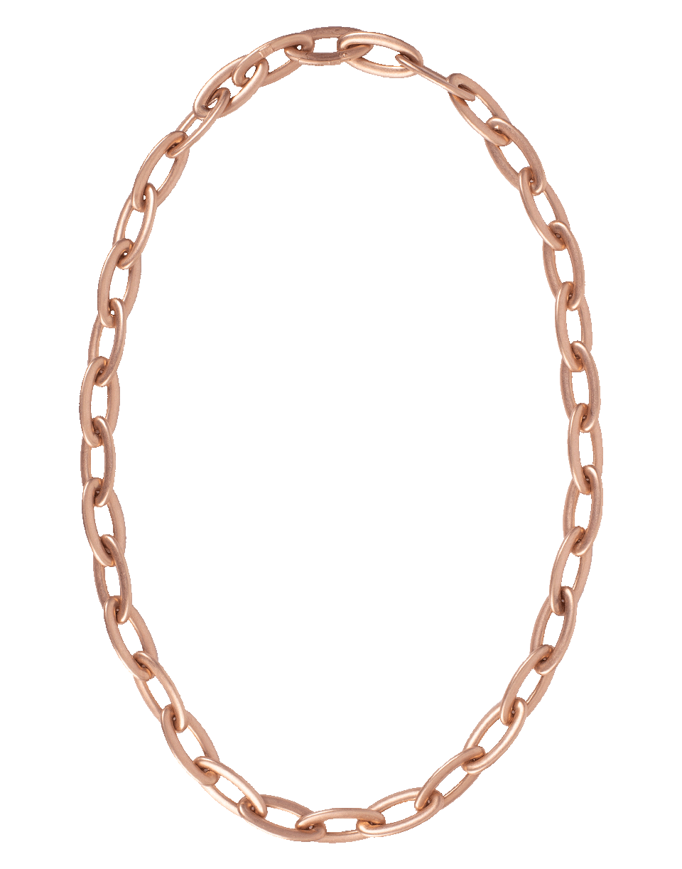 SIDNEY GARBER-Oval Link Tivoli Chain Necklace-ROSE GOLD
