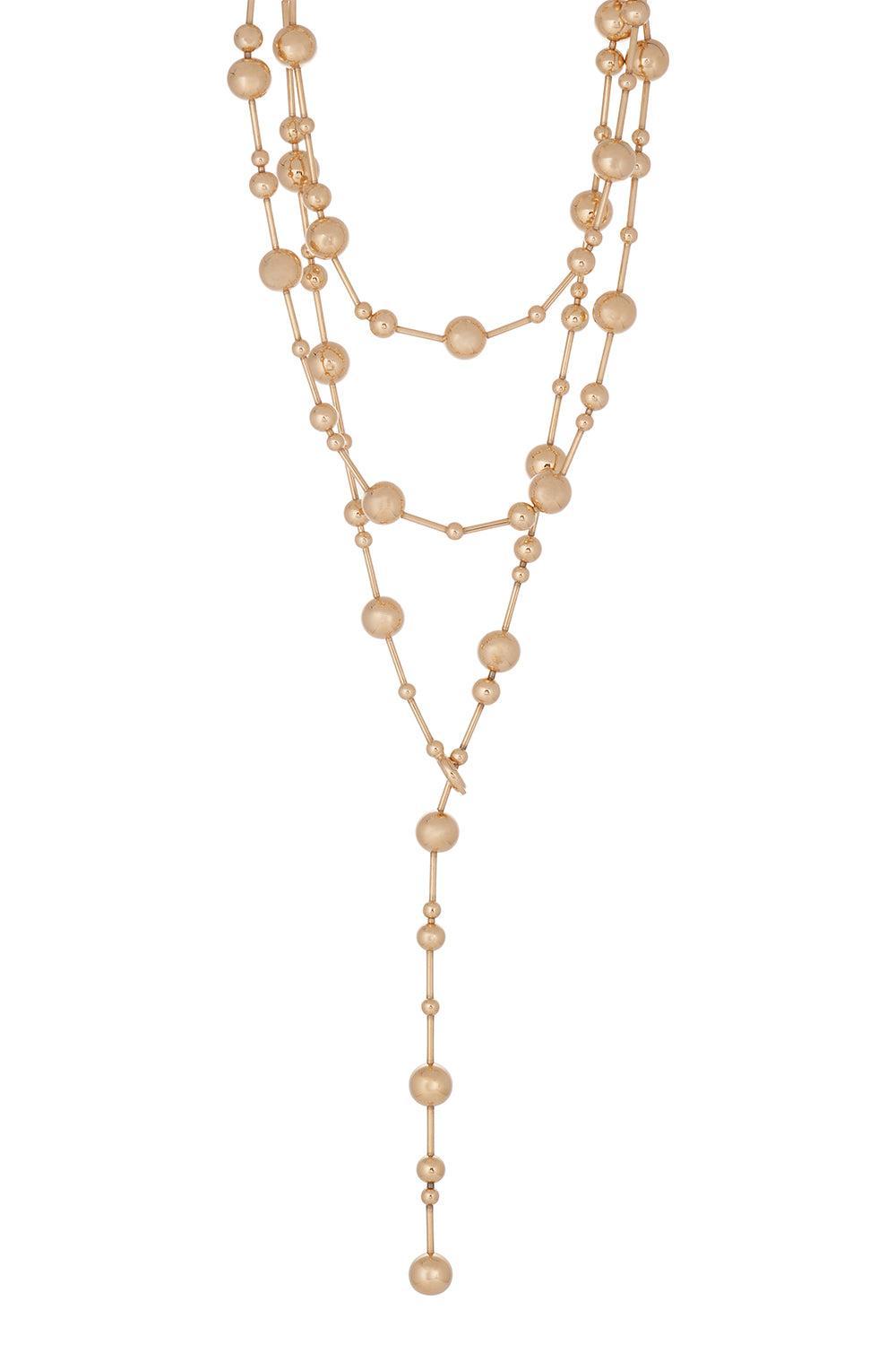 Satellite Necklace-YELLOW GOLD-58-JEWELRYFINE JEWELNECKLACE O-SIDNEY GARBER