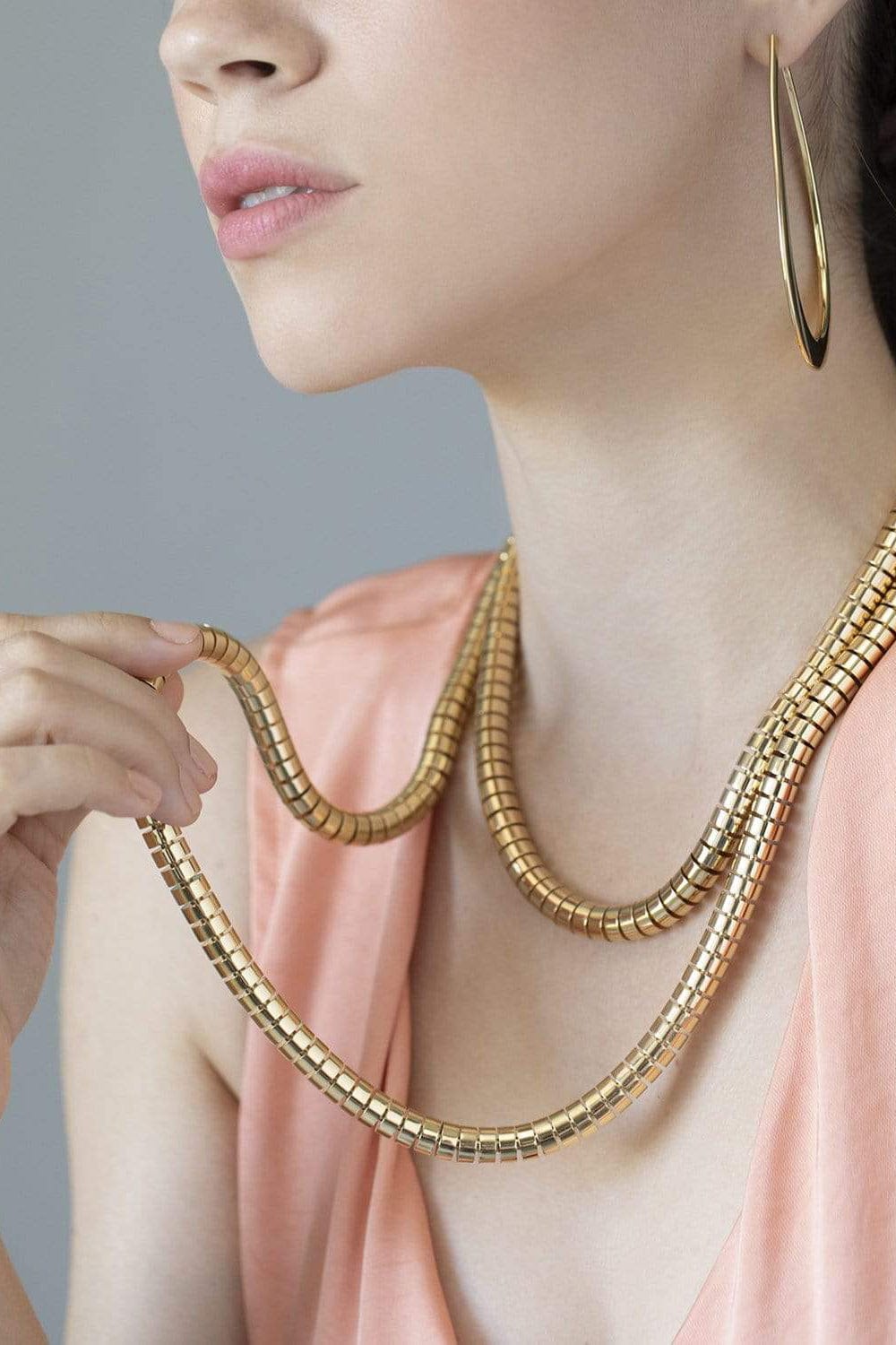 SIDNEY GARBER-Yellow Gold Ophelia Necklace 17in-YELLOW GOLD