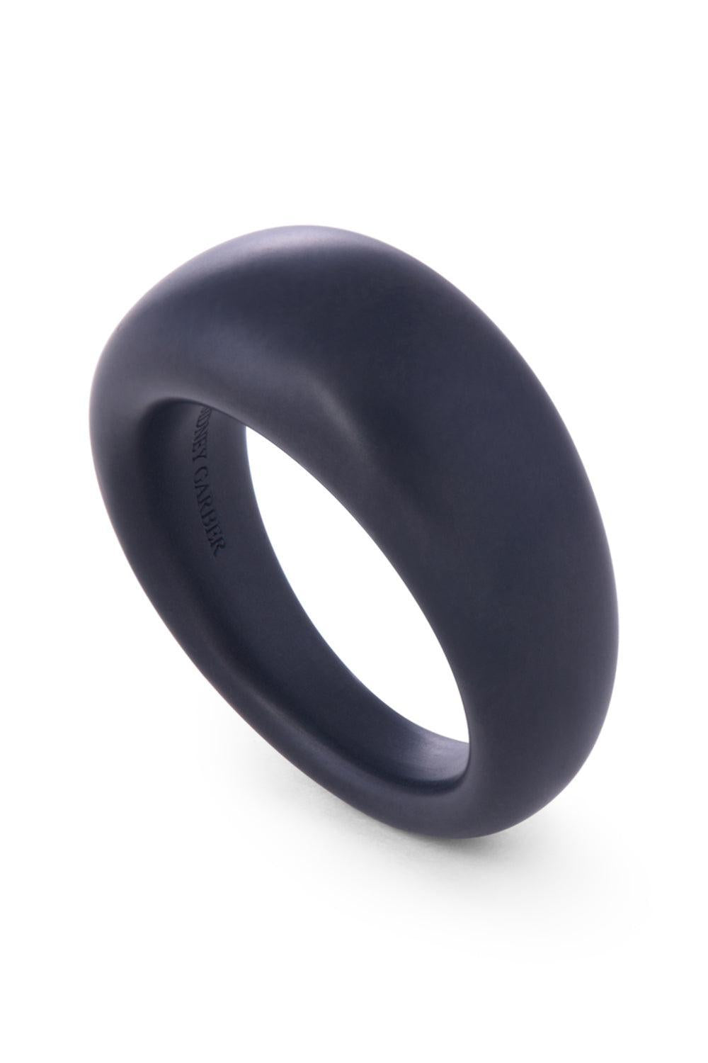 French Dome Ring - 10mm - Titanium-TITANIUM-7.5-JEWELRYFINE JEWELRING-SIDNEY GARBER