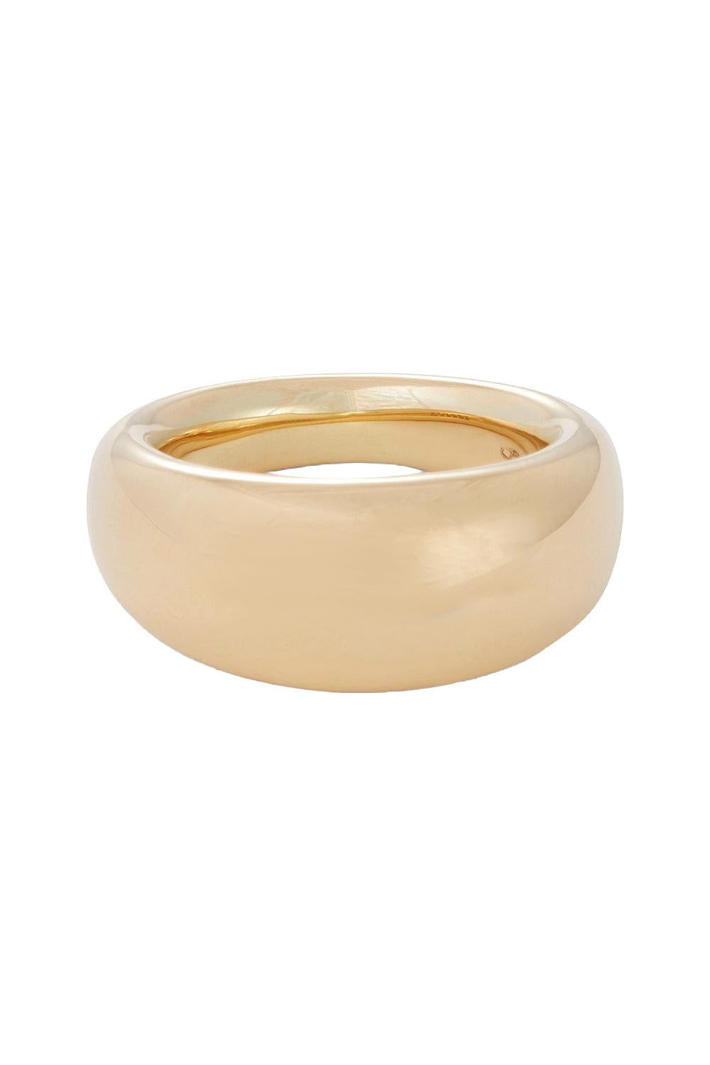 French Dome Ring - 10m - Yellow Gold-YELLOW GOLD-6-JEWELRYFINE JEWELRING-SIDNEY GARBER