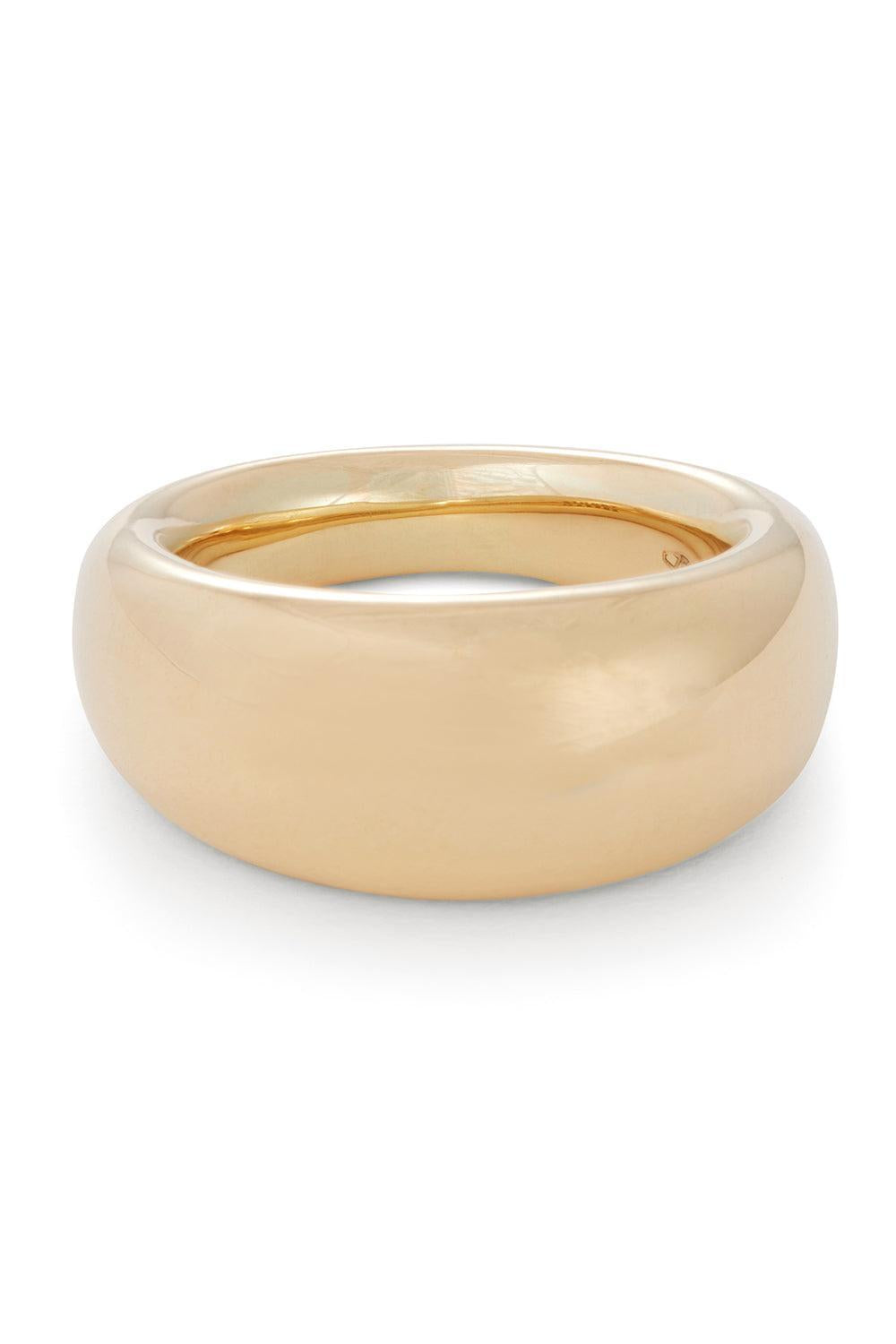 French Dome Ring-YELLOW GOLD-6-JEWELRYFINE JEWELRING-SIDNEY GARBER