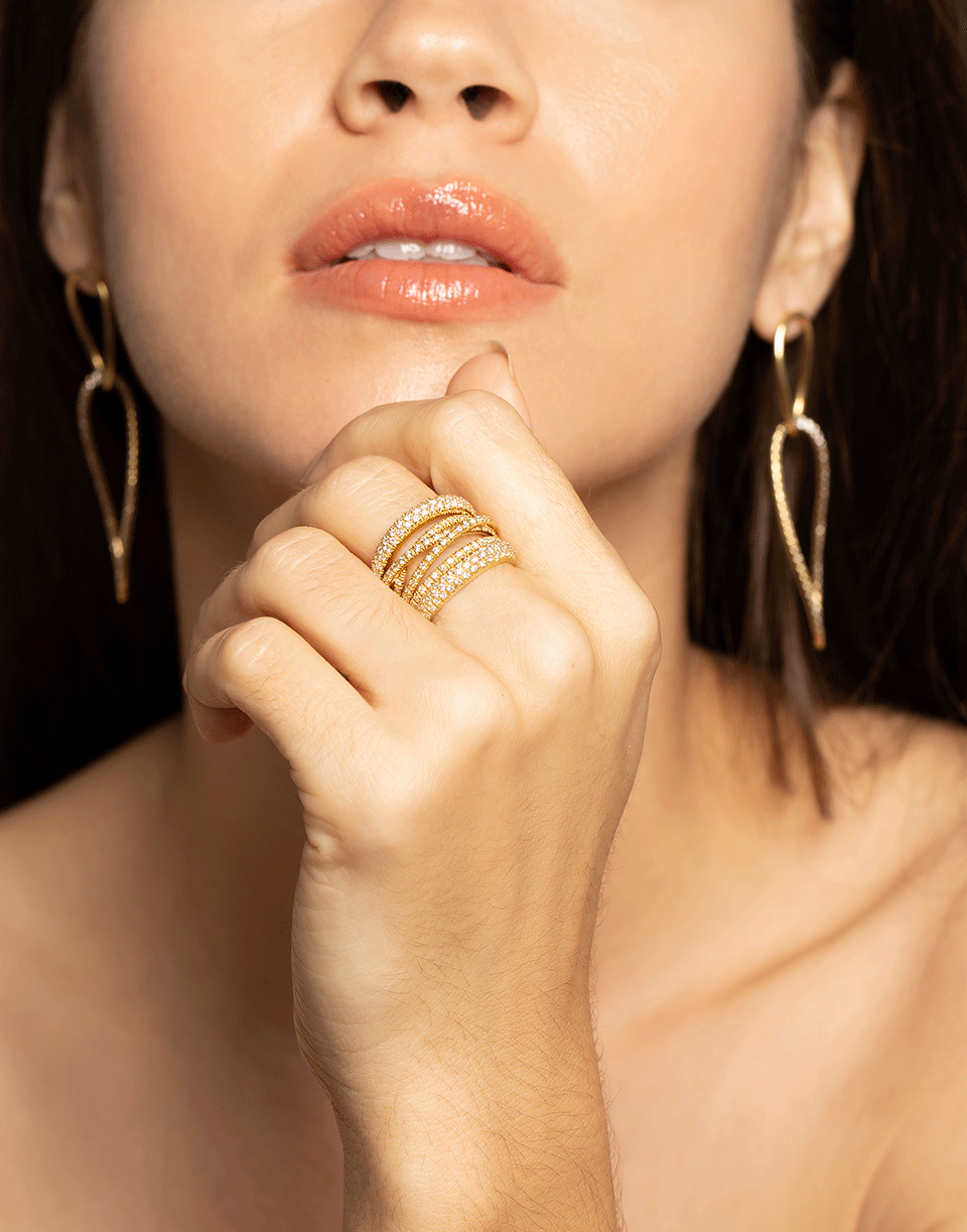 SIDNEY GARBER-Scribble Ring-YELLOW GOLD