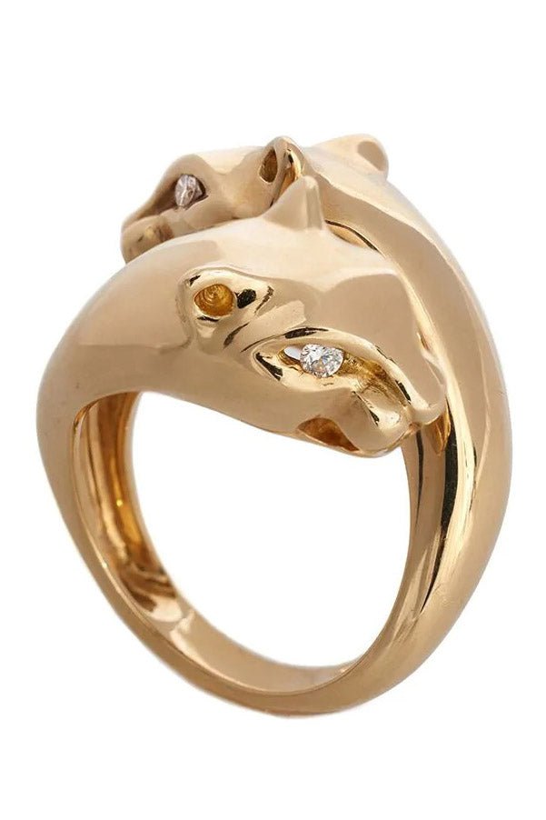 SIDNEY GARBER-Passionate Panther Ring - Yellow Gold-YELLOW GOLD