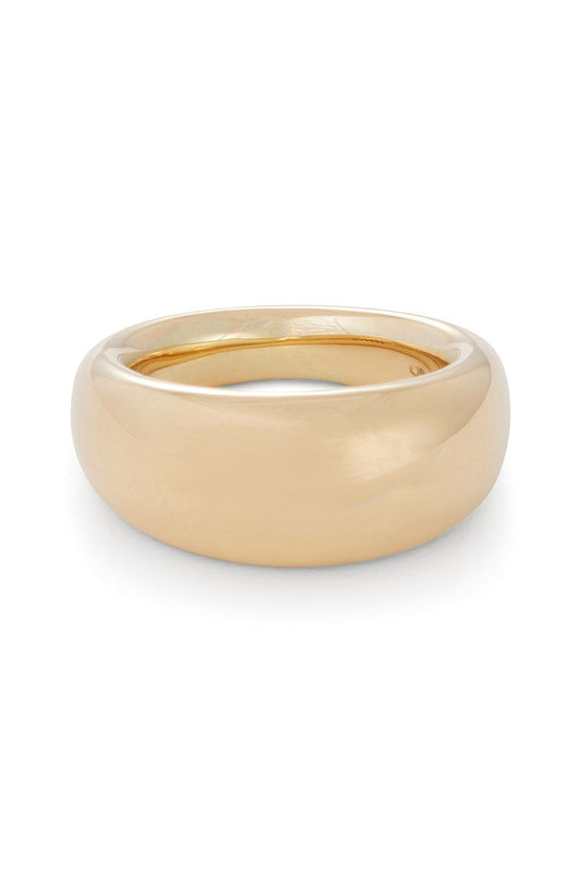 French Dome Ring - 10mm - Yellow Gold-YELLOW GOLD-7.5-JEWELRYFINE JEWELRING-SIDNEY GARBER