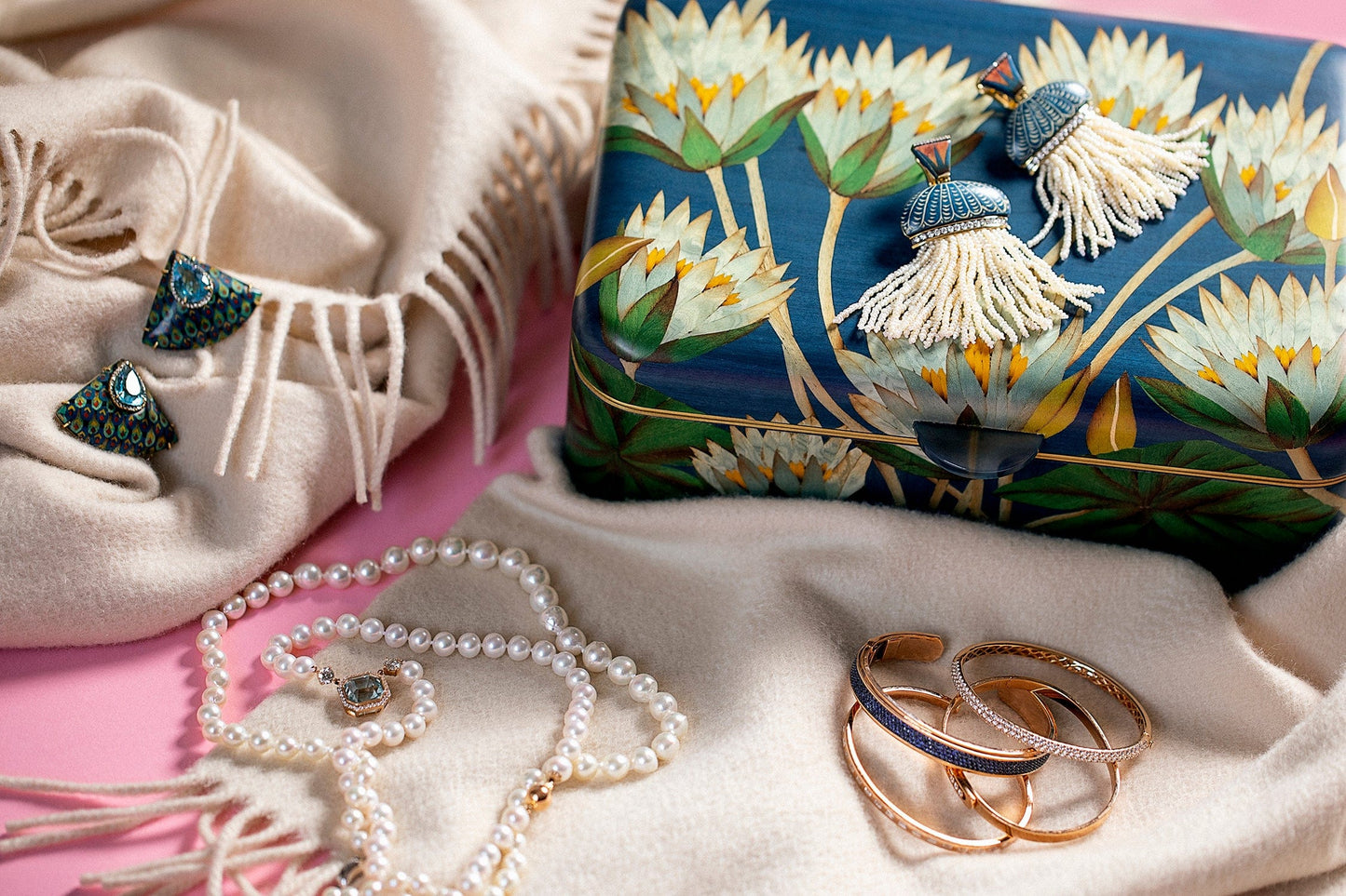 SILVIA FURMANOVICH-Lotus Flower Jewelry Box-BRASS
