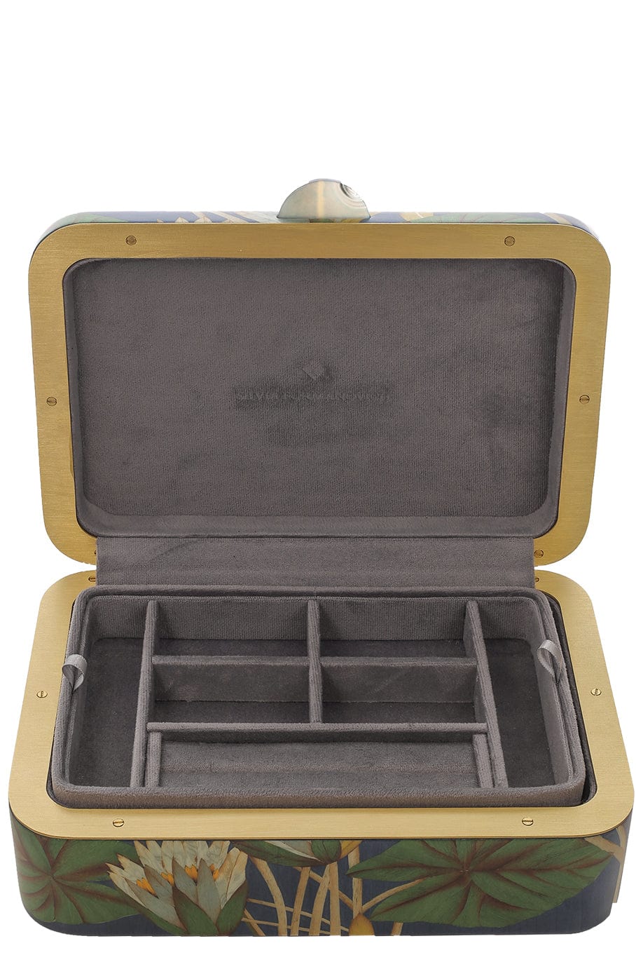 SILVIA FURMANOVICH-Lotus Flower Jewelry Box-BRASS