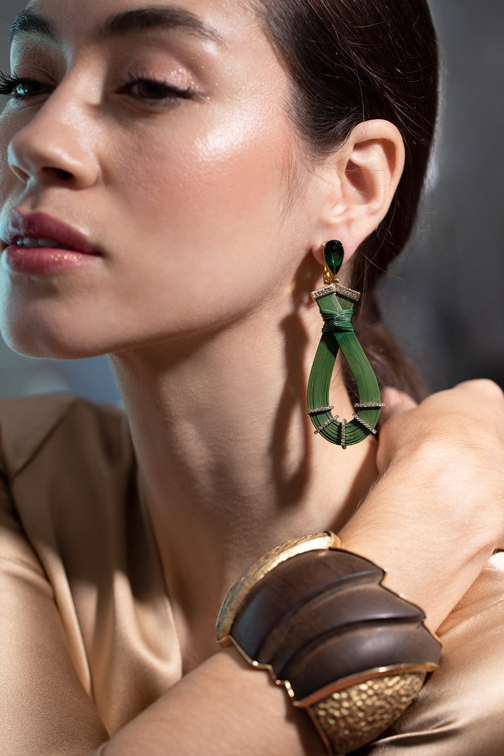 SILVIA FURMANOVICH-Wood Cuff-YELLOW GOLD