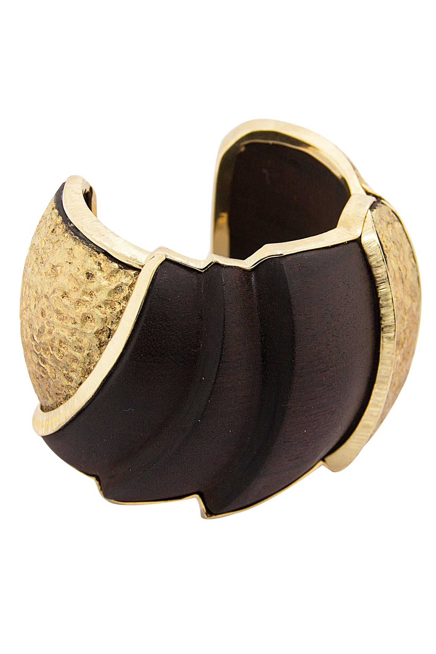 SILVIA FURMANOVICH-Wood Cuff-YELLOW GOLD