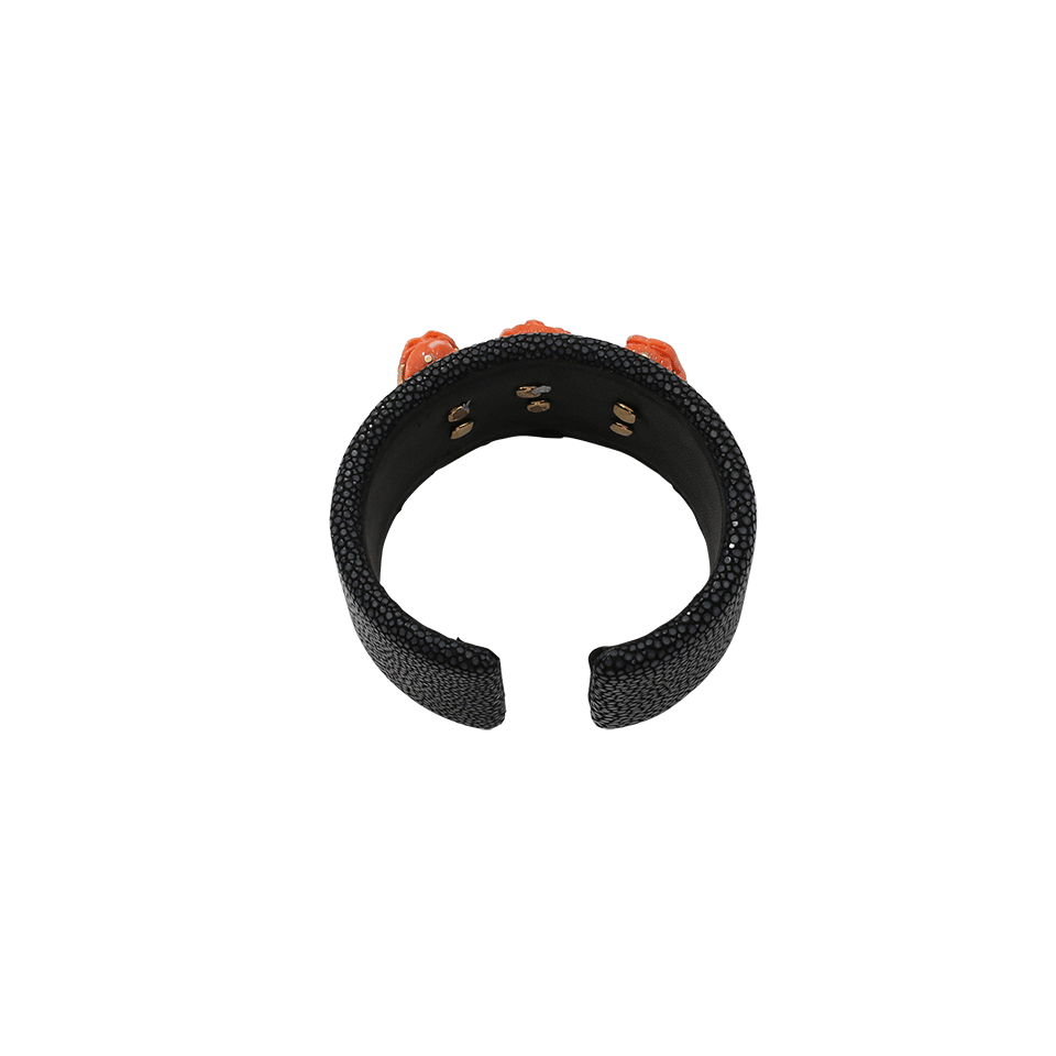 SILVIA FURMANOVICH-Carved Monkey Cuff-YELLOW GOLD