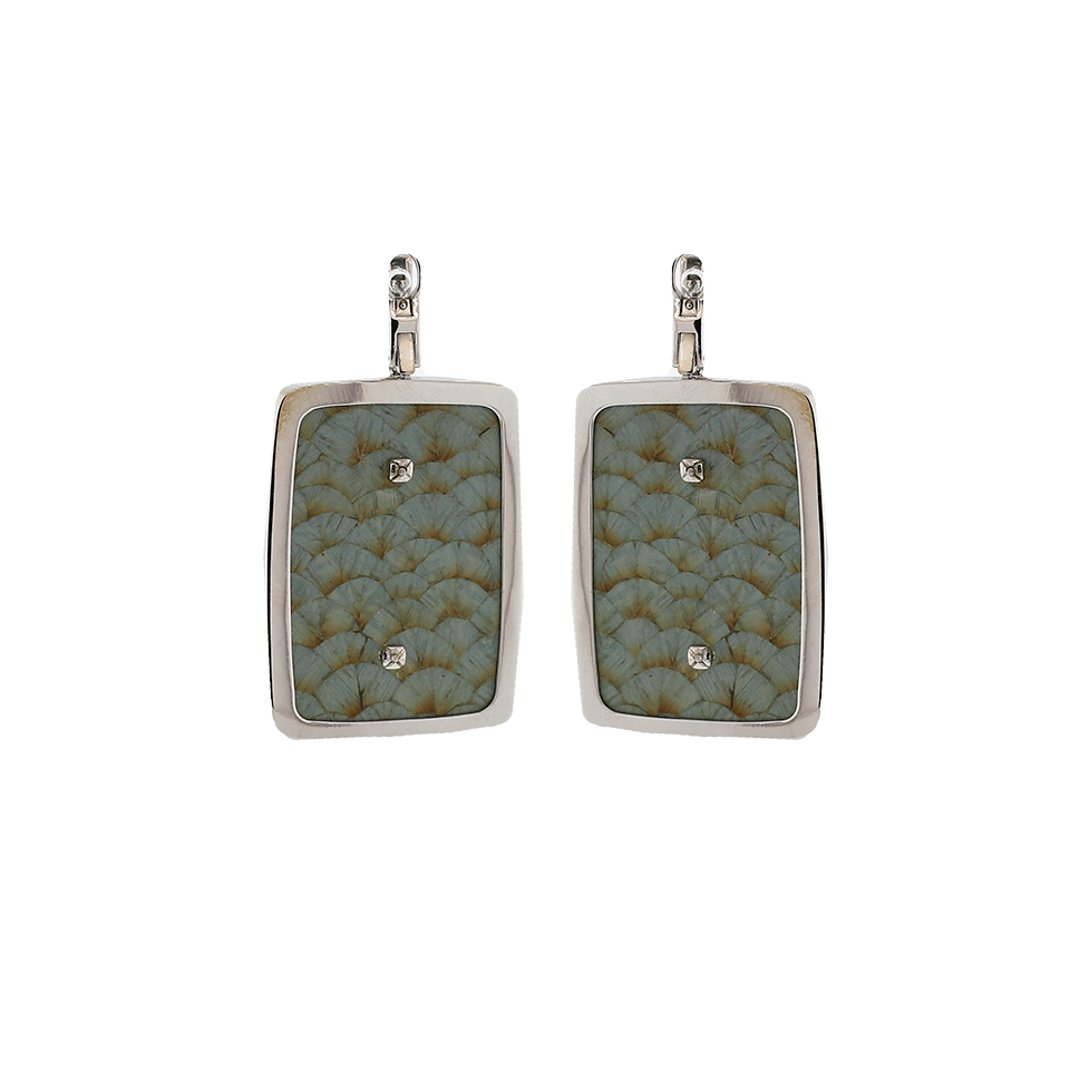 SILVIA FURMANOVICH-Blue Marquetry Opal And Diamond Earrings-WHITE GOLD