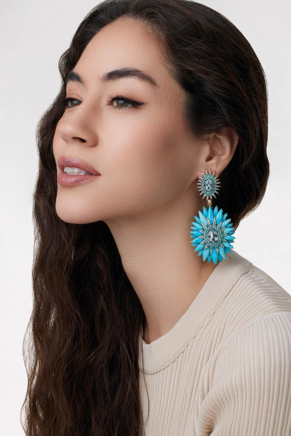 Paraiba Tourrmaline Earrings-WHITE GOLD-JEWELRYFINE JEWELEARRING-SILVIA FURMANOVICH