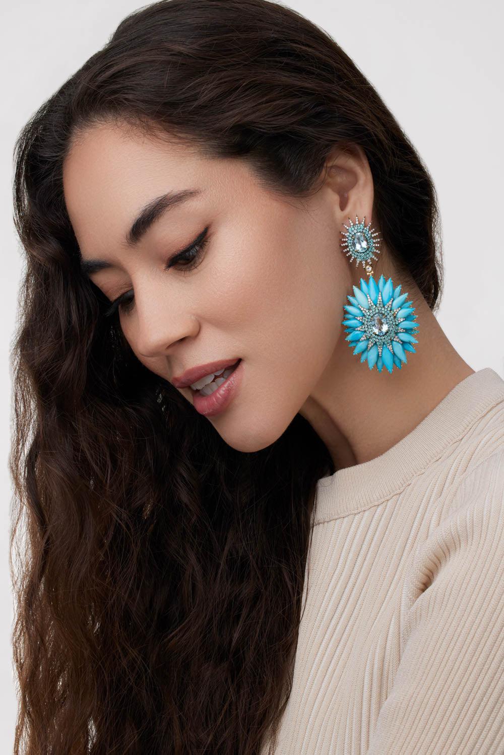 Paraiba Tourrmaline Earrings-WHITE GOLD-JEWELRYFINE JEWELEARRING-SILVIA FURMANOVICH