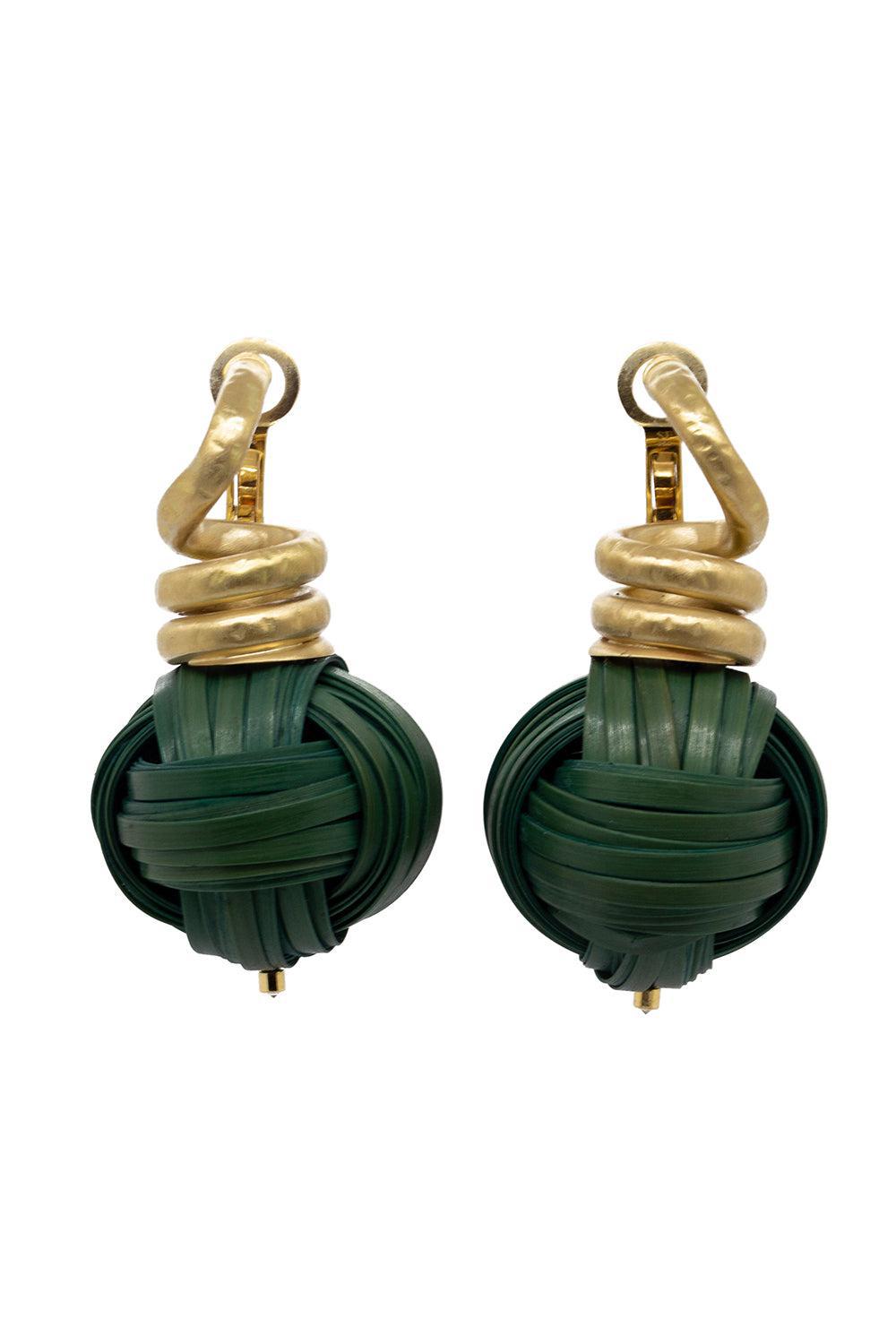 Bamboo Sphere Earrings-YELLOW GOLD-JEWELRYFINE JEWELEARRING-SILVIA FURMANOVICH