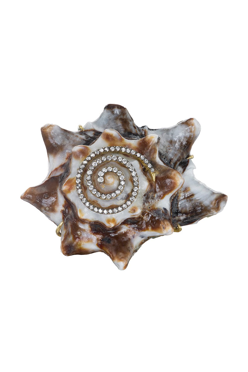 SILVIA FURMANOVICH-Spiral Snail Shell Diamond Ring-YELLOW GOLD