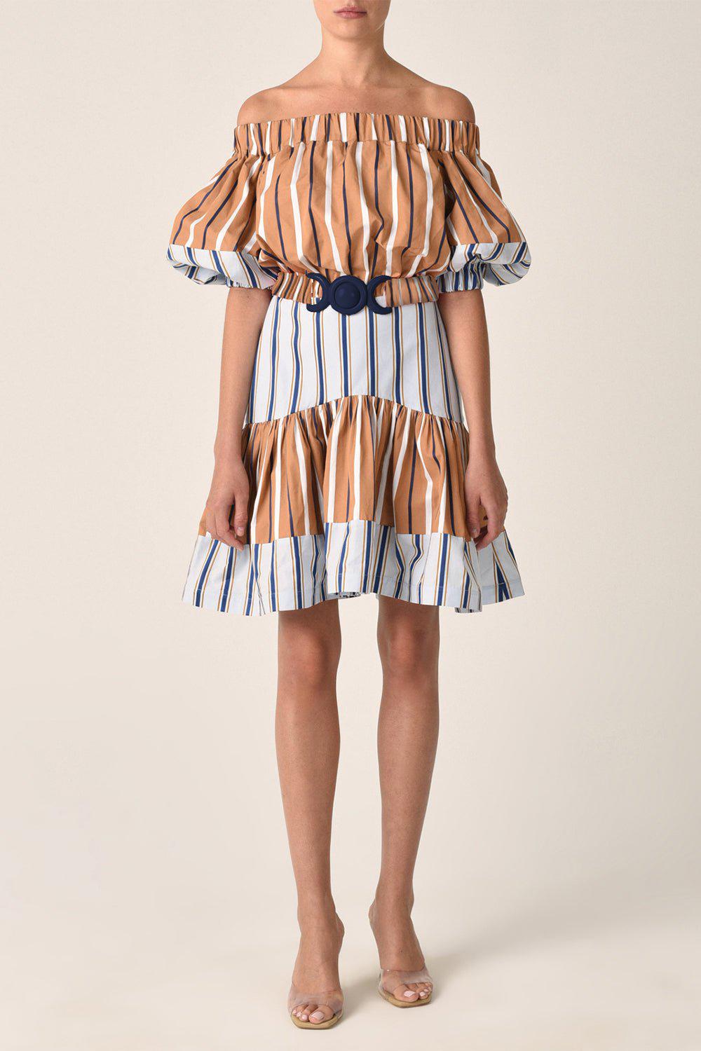 SILVIA TCHERASSI-Lola Dress-CAML/NVY