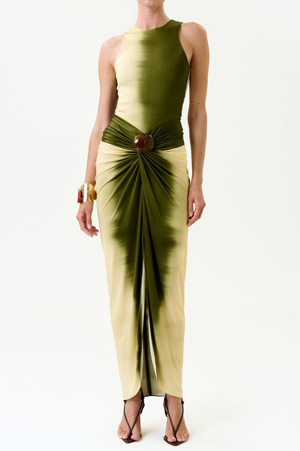 Leni Dress - Green Mirange-GREEN-XS-CLOTHINGDRESSCASUAL-SILVIA TCHERASSI