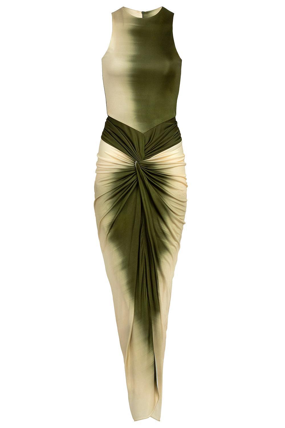 Leni Dress - Green Mirange-GREEN-XS-CLOTHINGDRESSCASUAL-SILVIA TCHERASSI