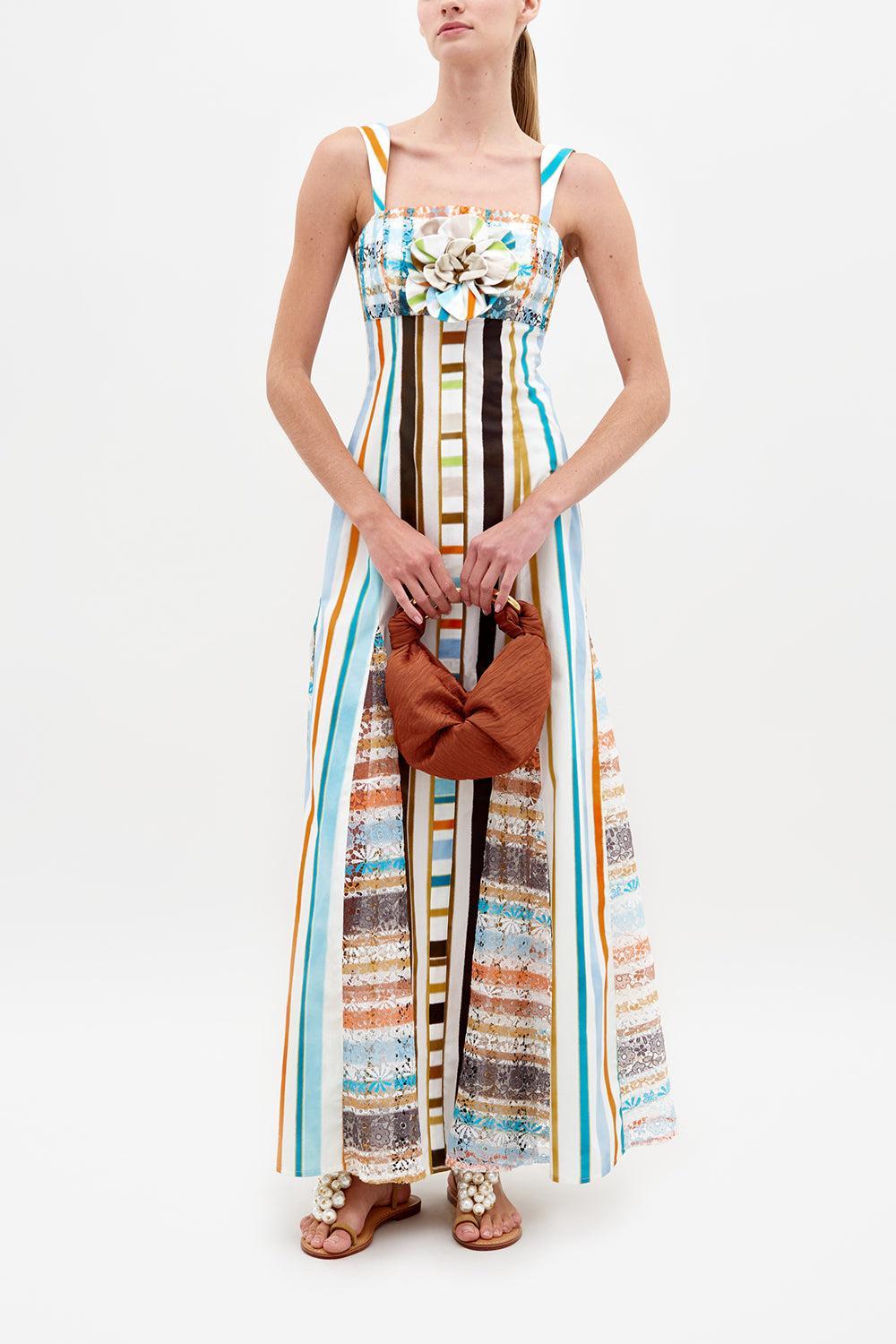Ofra Dress-MULTSTRP-XS-CLOTHINGDRESSCASUAL-SILVIA TCHERASSI
