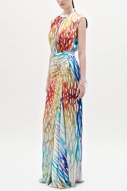 Samaira Dress - Coral Symphony