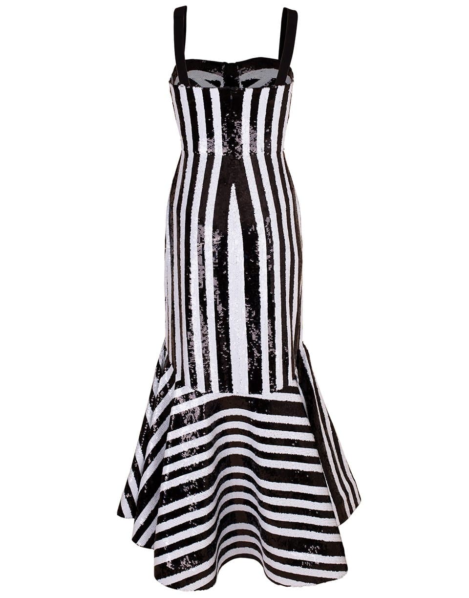 SILVIA TCHERASSI-Gerda Gown-BLK/WHT