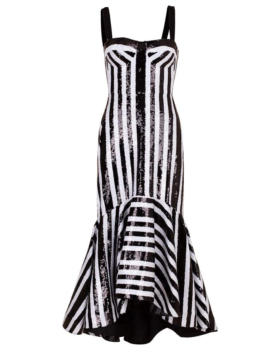 SILVIA TCHERASSI-Gerda Gown-BLK/WHT