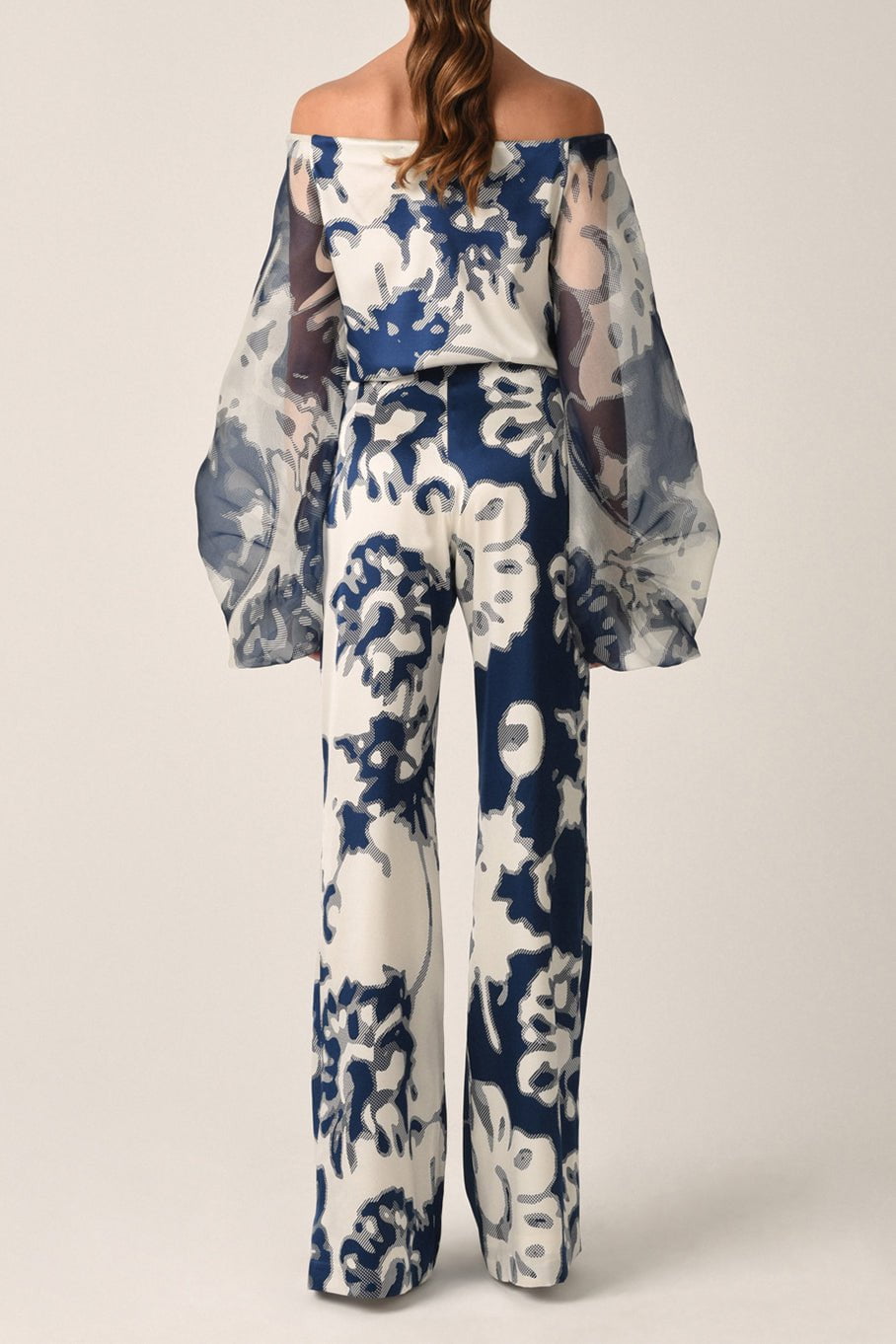 SILVIA TCHERASSI-Andie Pant - Indigo Floral-