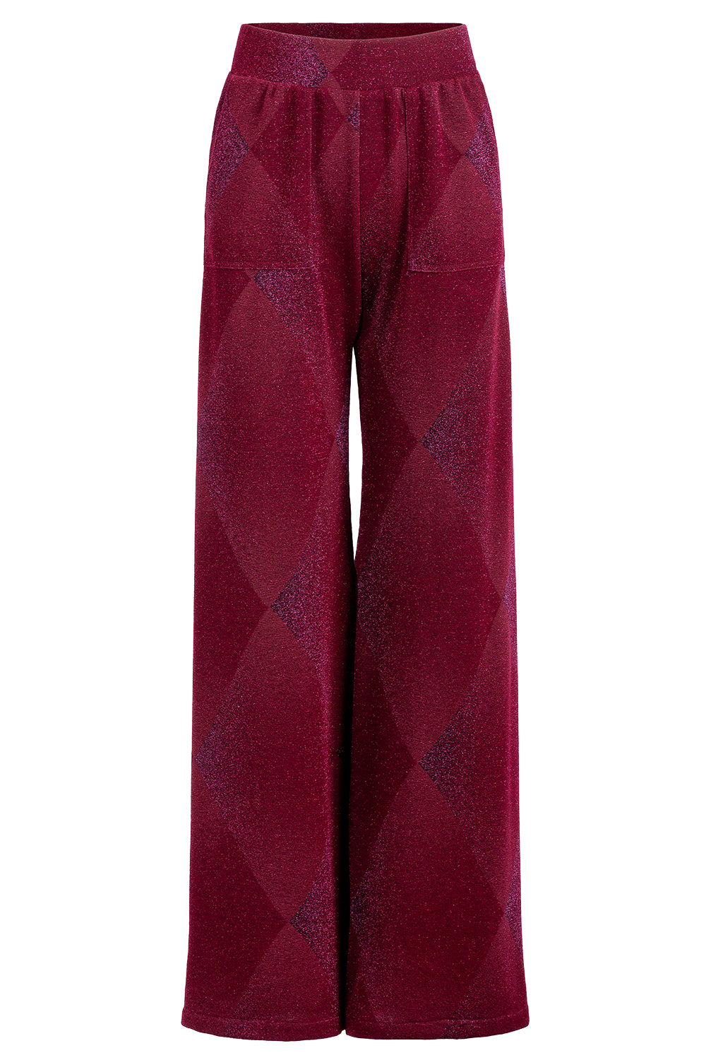 Colbie Pant - Burgundy-RED-XS-CLOTHINGPANTWIDE LEG-SILVIA TCHERASSI