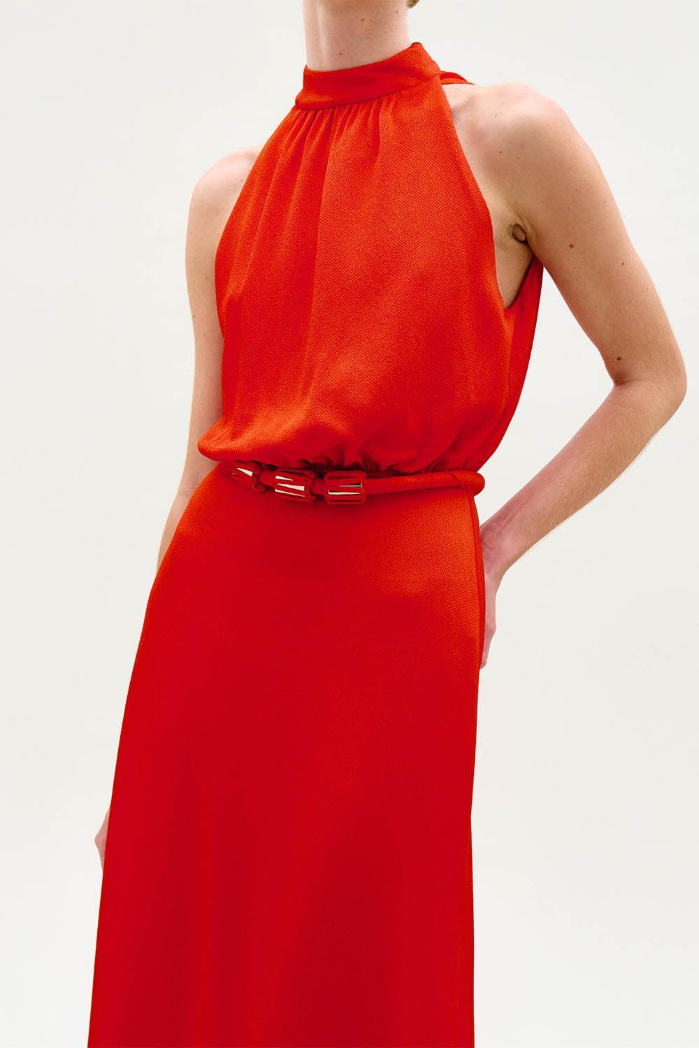 Damara Dress-ORANGE-XS-CLOTHINGSPECIALPOP UP-SILVIA TCHERASSI