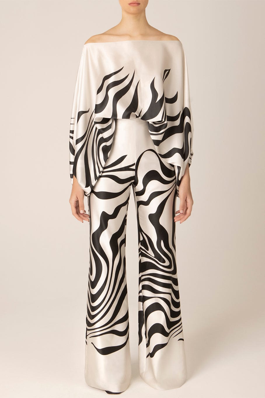 SILVIA TCHERASSI-Bellagio Blouse - Black White-