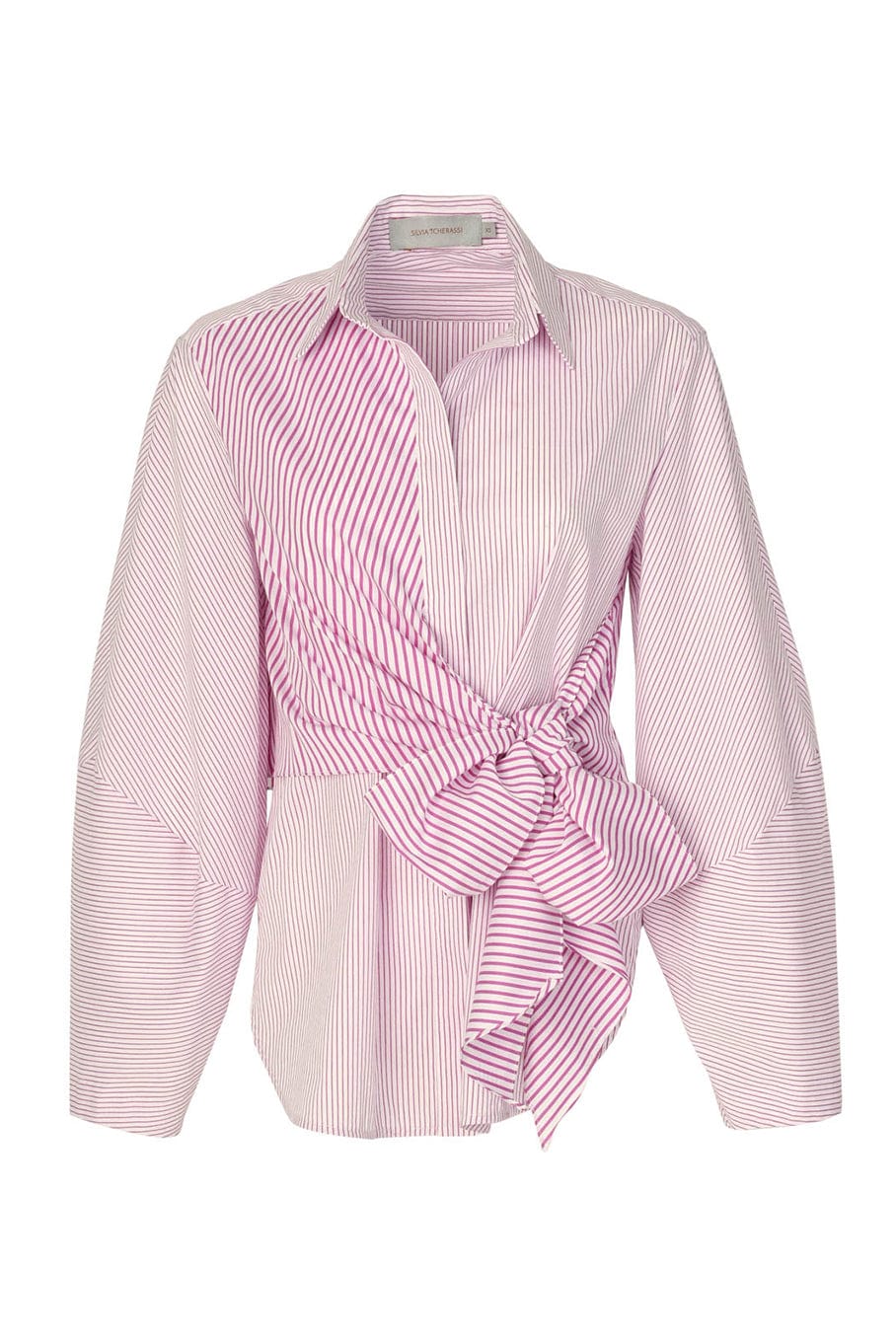 SILVIA TCHERASSI-Christine Blouse - Magenta Stripes-