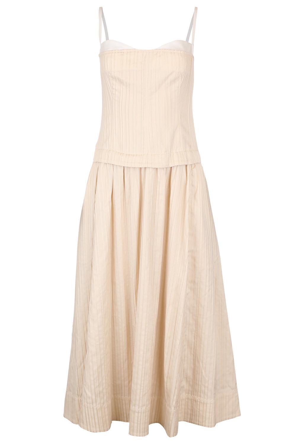 Quinlin Bustier Midi Dress-BROWN-0-CLOTHINGDRESSCASUAL-SIMKHAI