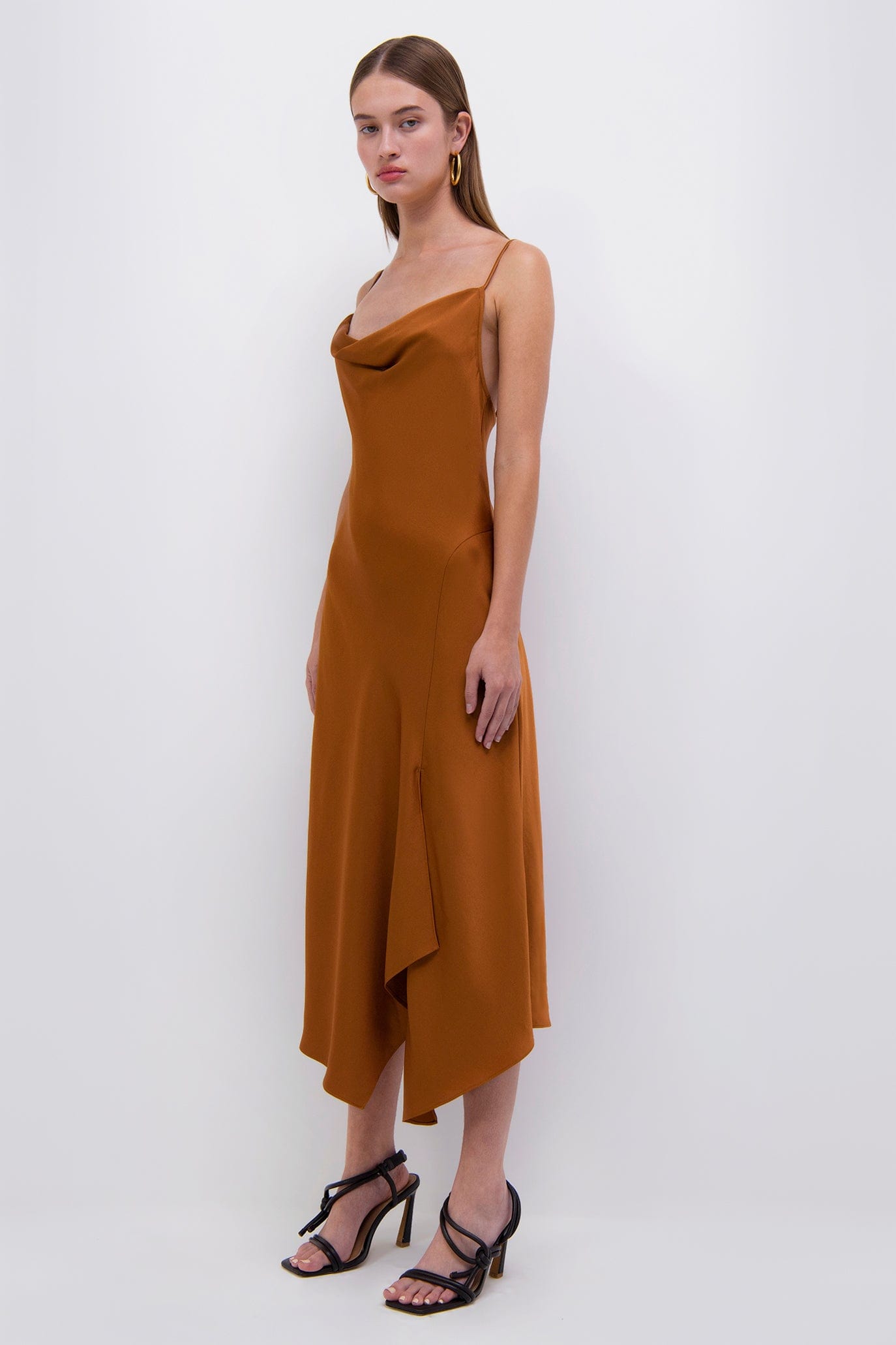 SIMKHAI-Nellie Cowl Slip Dress-