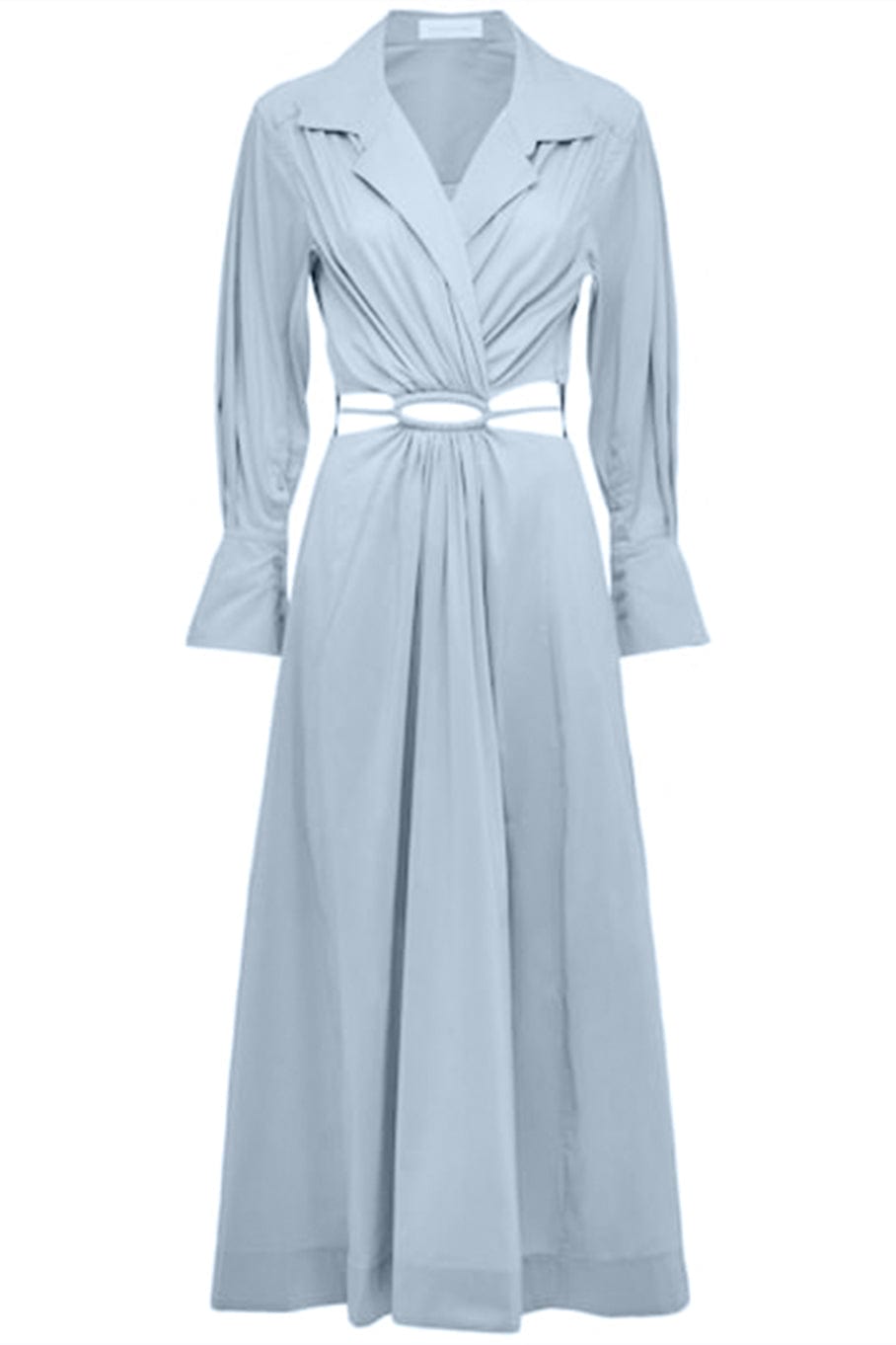 SIMKHAI-Alex Long Sleeve Shirt Dress-