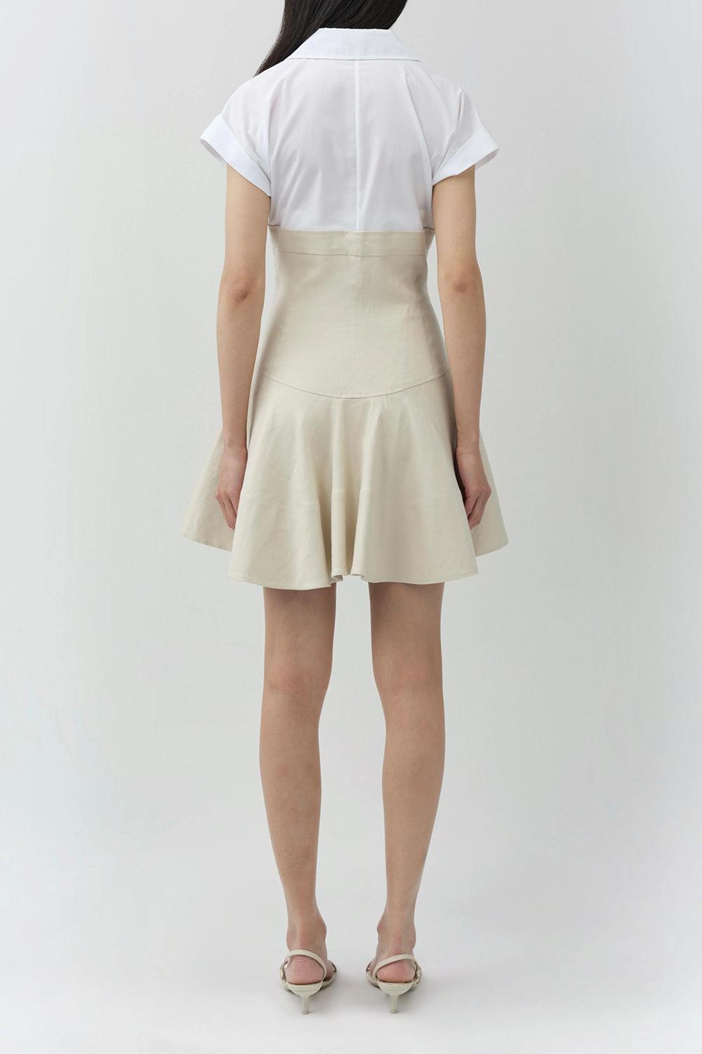 Sundae Mini Dress-CREAM-0-CLOTHINGDRESSCASUAL-SIMKHAI
