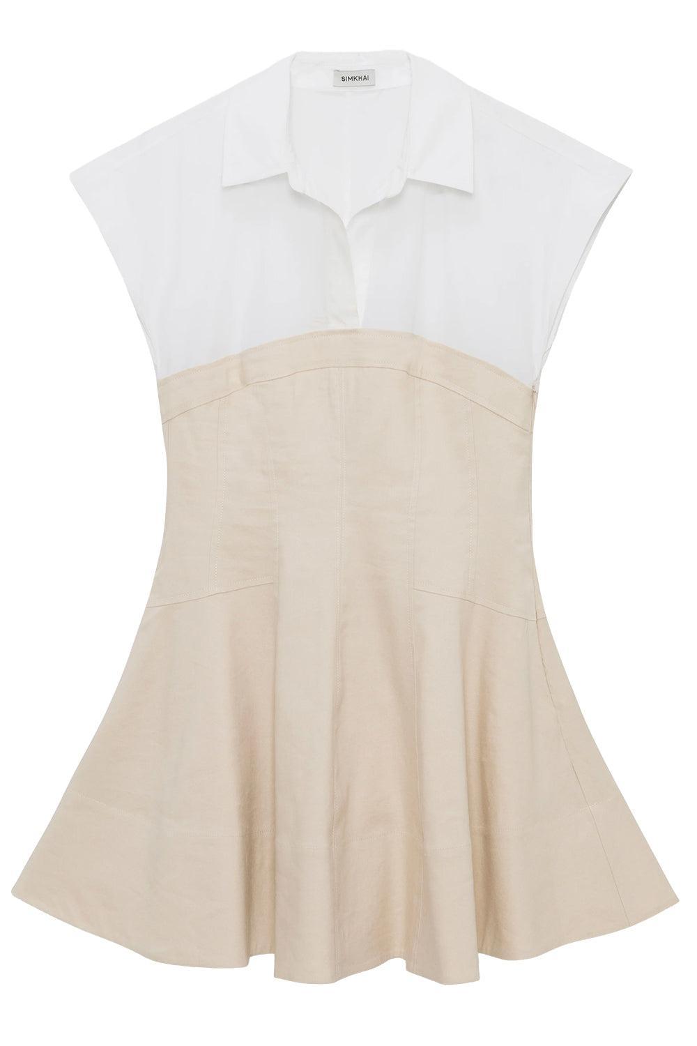 Sundae Mini Dress-CREAM-0-CLOTHINGDRESSCASUAL-SIMKHAI